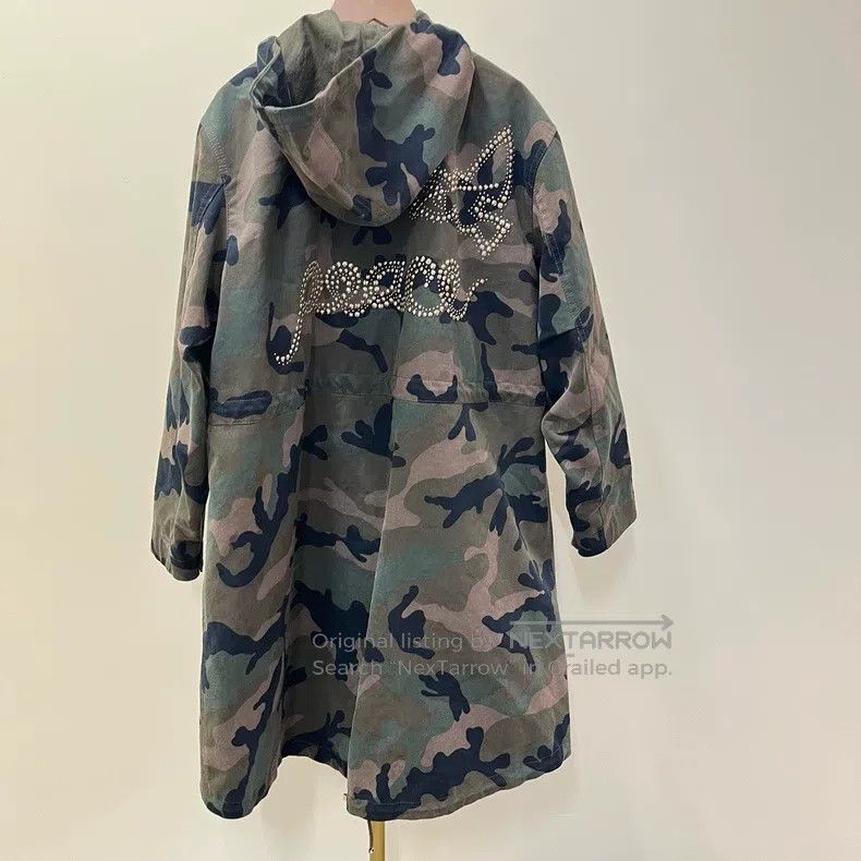 Valentino Valentino Camouflage diamond-encrusted hooded jacket Size US S / EU 44-46 / 1 - 3 Thumbnail