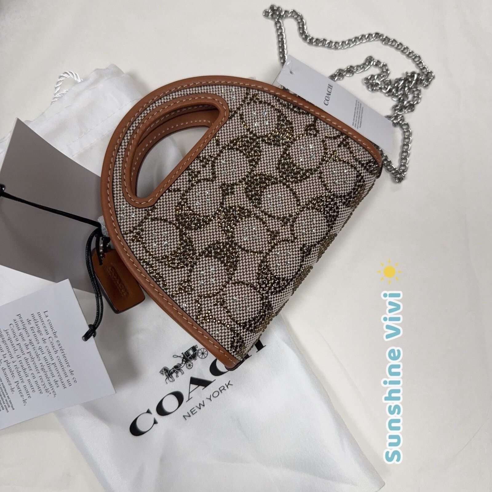 Coach NWT Limited Coach Card Case Crystal Signature Jacquard CX243 Size ONE SIZE - 2 Thumbnail