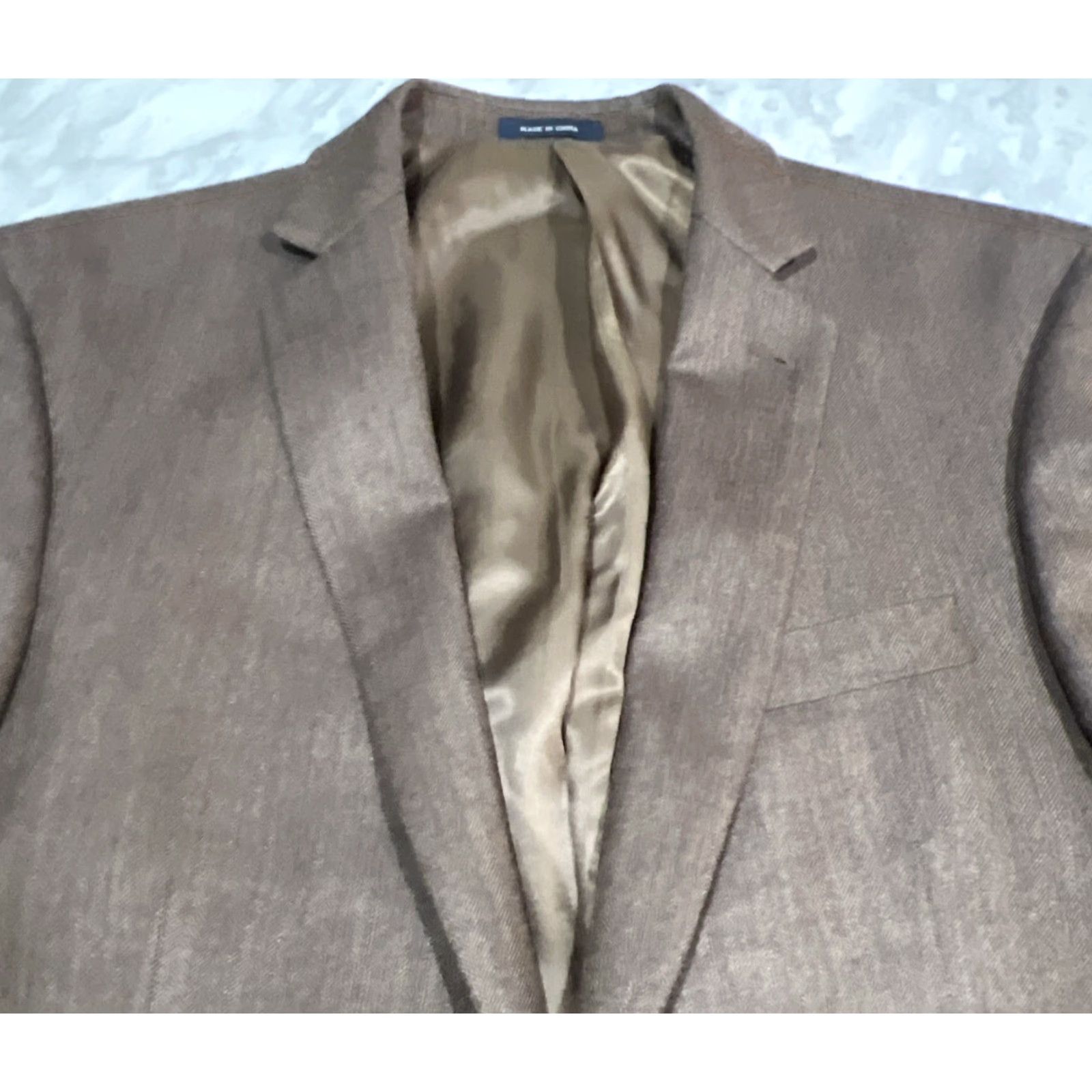 Ralph Lauren RALPH LAUREN SPORT COAT Blazer 42L Brown Wool Silk Two-Button Mens Size 42L - 3 Thumbnail
