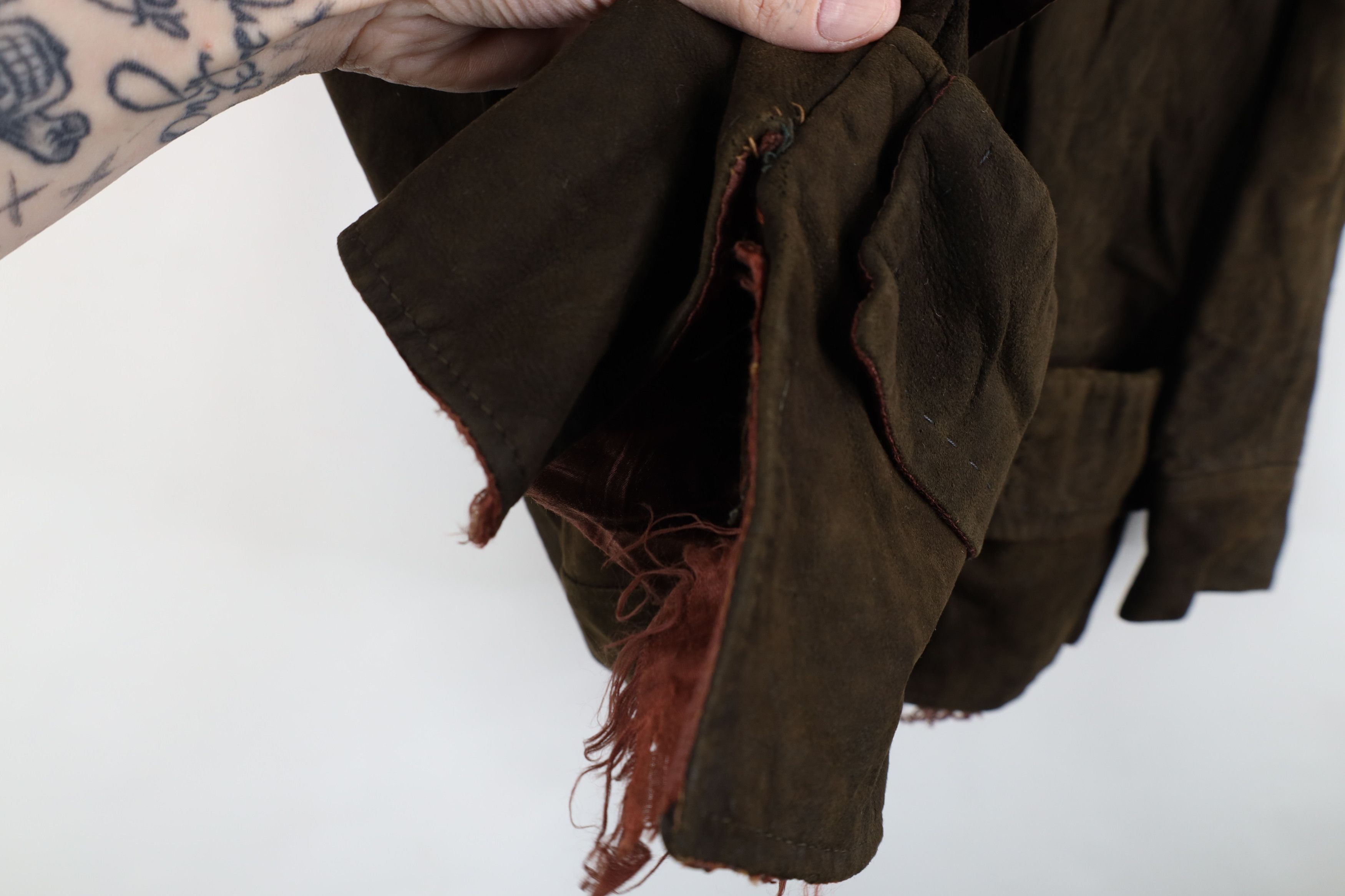 Vintage Vintage 60s 70s Streetwear Suede Leather Jacket Brown Size M / US 6-8 / IT 42-44 - 8 Thumbnail