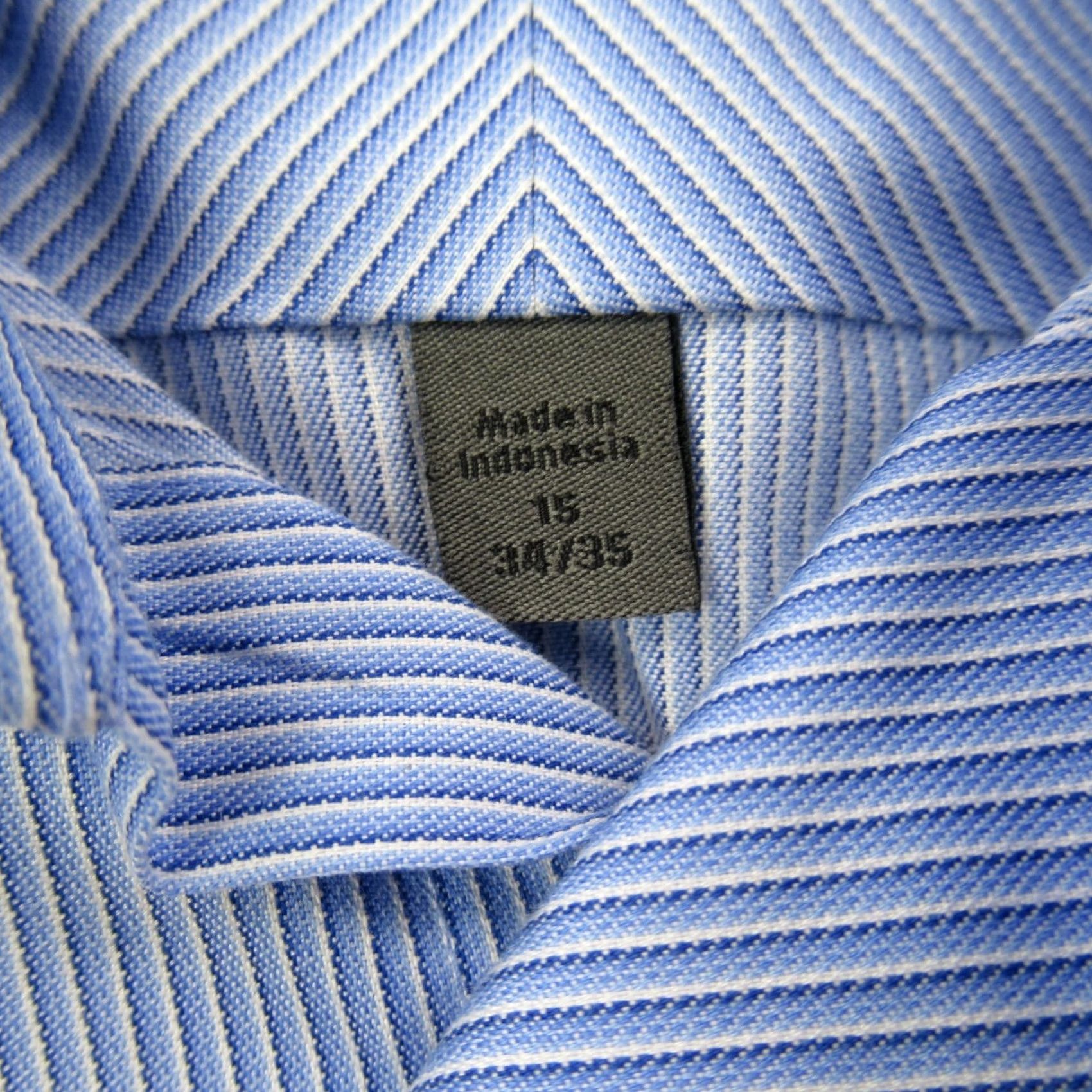Calvin Klein Calvin Klein Shirt Mens 15 Long Sleeve Button Front Pocket Stripes Slim Fit Size US M / EU 48-50 / 2 - 4 Thumbnail