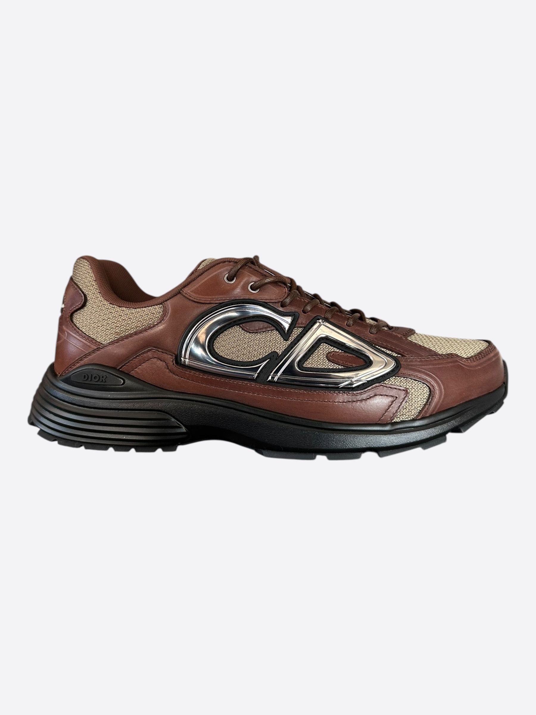 Dior Dior Brown & Black Leather B30 Sneakers Size US 10 / EU 43 - 5 Thumbnail