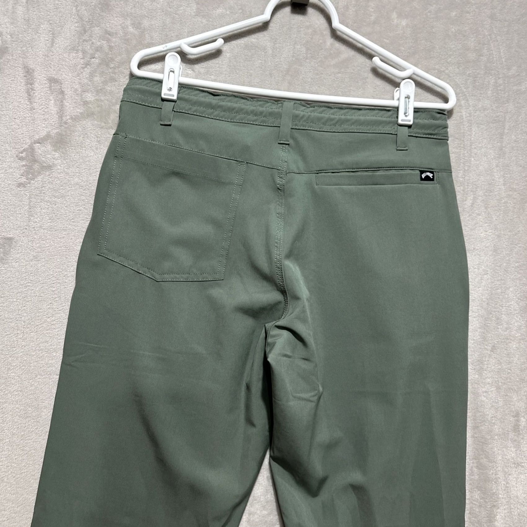 Billabong Billabong Men's Ozzy Hybrid Pants 31 Green Woven Golf Performance Stretch Regular Straight Khakis Mens Size US 31 - 5 Thumbnail