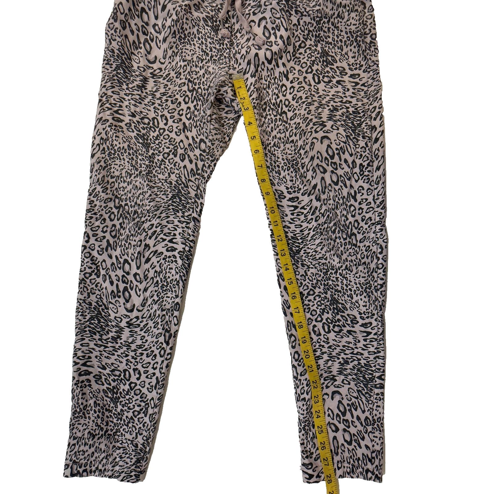 & Other Stories Levanté Leopard Print Jogger Pants Womens Med Boho AOP Italy Size 28" / US 6 / IT 42 - 6 Thumbnail