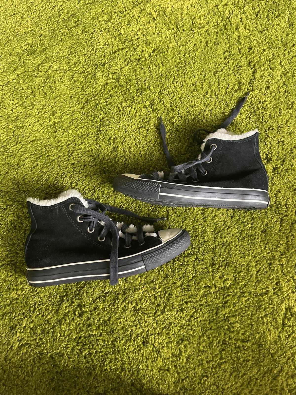 Converse × Designer Converse fur lining real suede leather sneakers Size US 8.5 / IT 38.5 - 7 Thumbnail