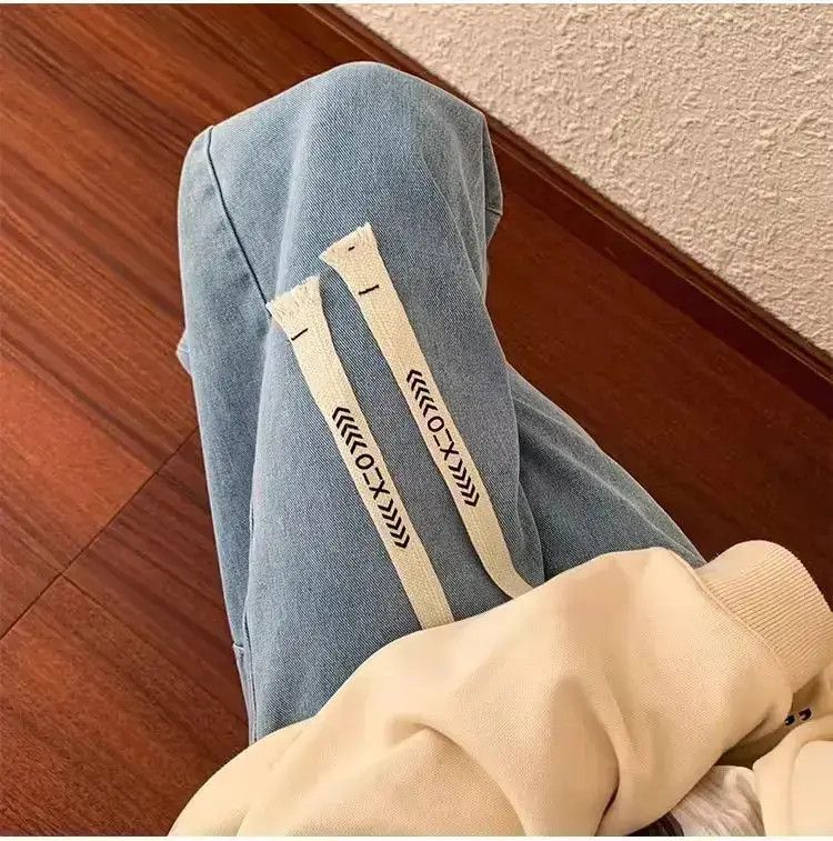 Japanese Brand Retro casual washed straight leg jeans Size US 30 / EU 46 - 6 Thumbnail