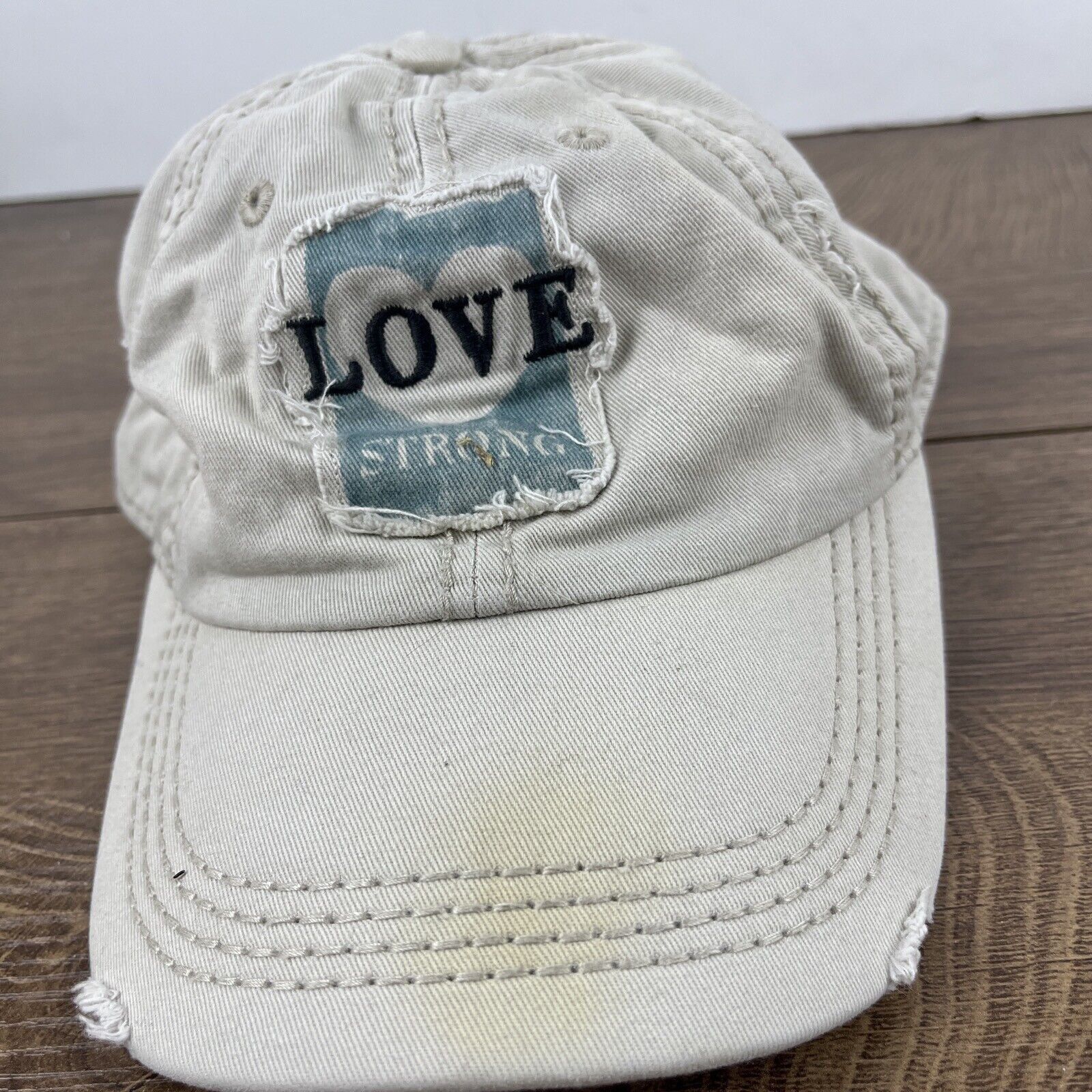 Other Love Strong Hat Love Strong Hat Tan Brown Hat Adjustable Tan Size ONE SIZE - 4 Thumbnail