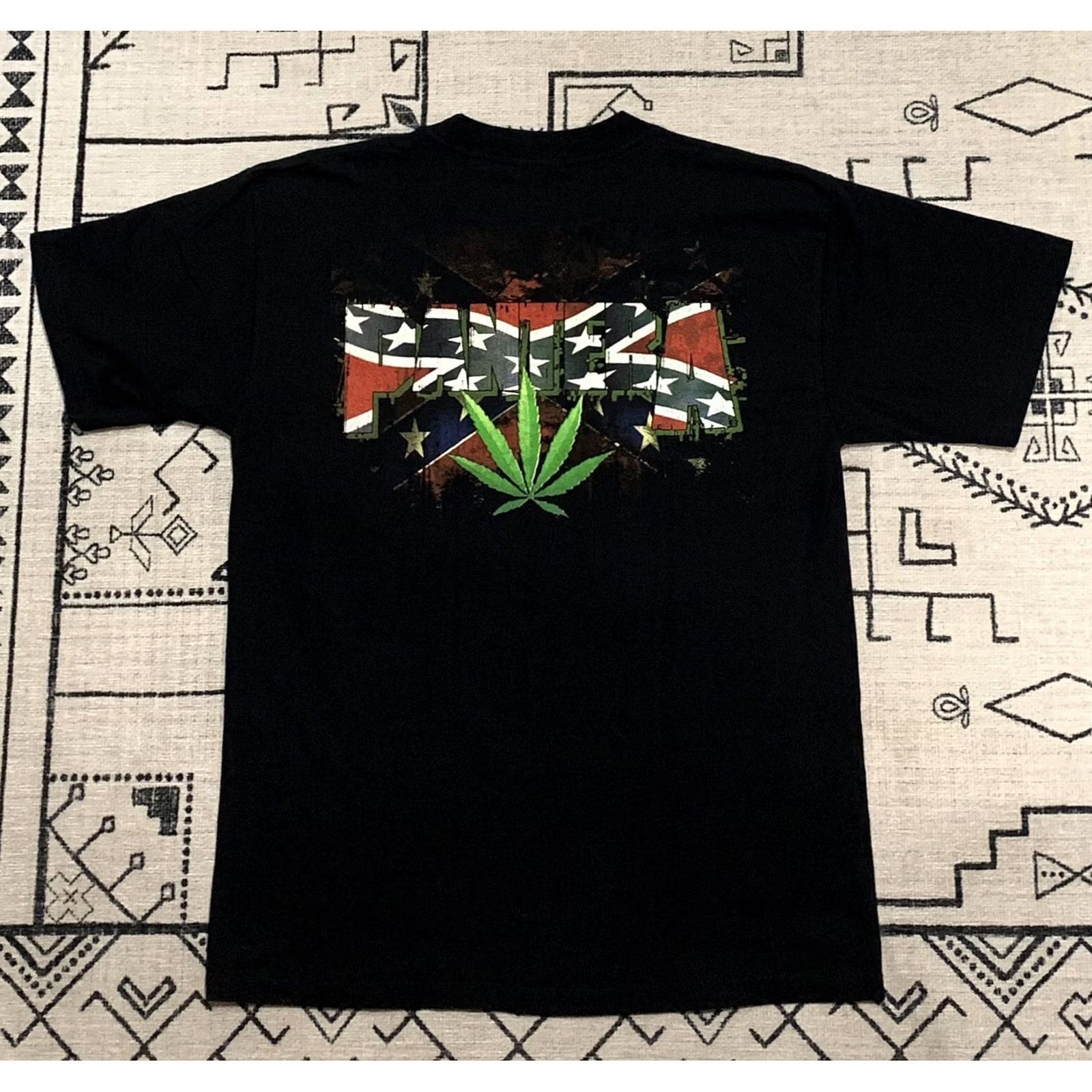 Vintage VINTAGE Pantera Shirt L Men Crew Neck Short Sleeve Black Cotton Logo 90s Weed Dimebag Darrell Winterland Pin Up Girl Double-Sided Size US L / EU 52-54 / 3 - 2 Thumbnail