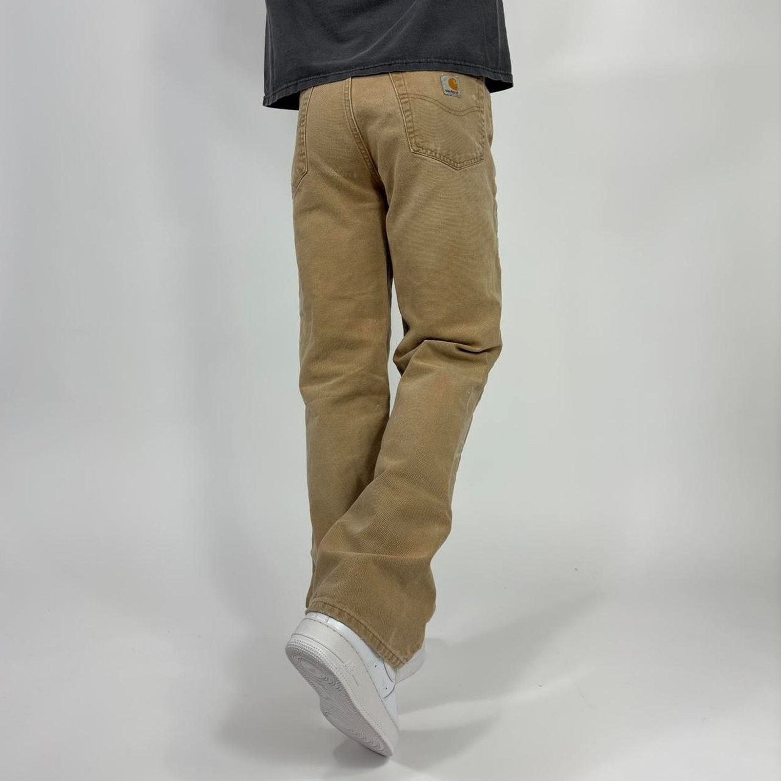 Carhartt × Vintage Y2K Faded Tan Carhartt Carpenter Paint Workwear Pants Size US 31 - 3 Thumbnail