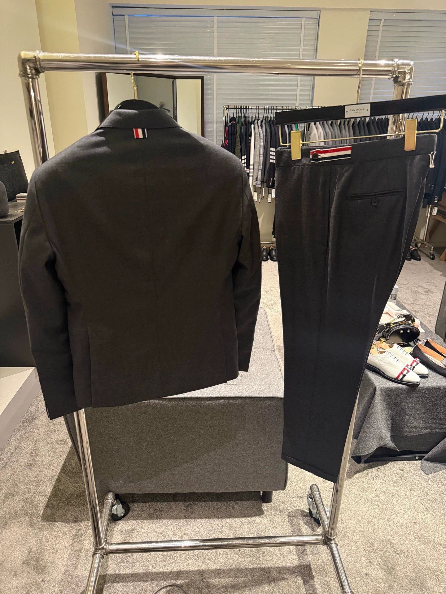 Thom Browne Thom Browne Classic Dark Grey Wool Suit Size 1 (9/10) Size US S / EU 44-46 / 1 - 2 Thumbnail