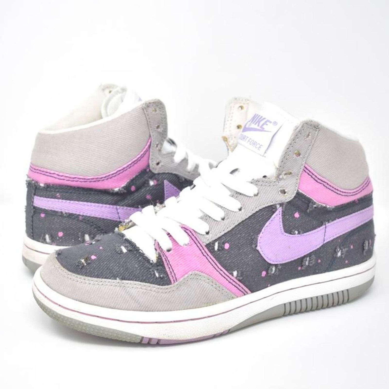 Nike 2007 Nike Court Force “Cool Rose Denim Splatter” Size US 6 / IT 36 - 1 Thumbnail
