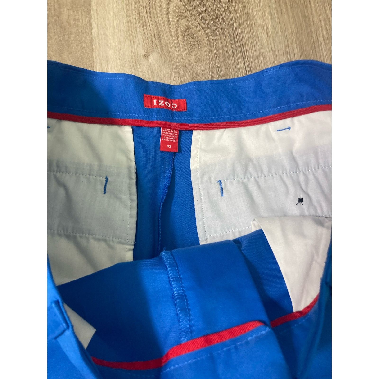 Izod Izod Golf Shorts Blue Men's 30 Flat-Front Casual Sportswear Size US 32 / EU 48 - 7 Thumbnail