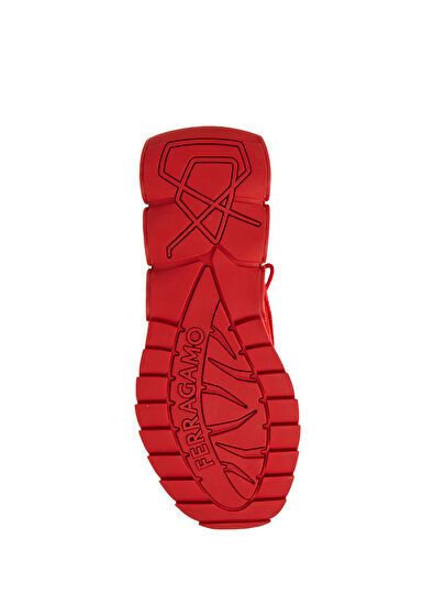 Salvatore Ferragamo o1s1rm1224 Mesh Textured Sneakers in Red Size US 11.5 / EU 44-45 - 5 Thumbnail