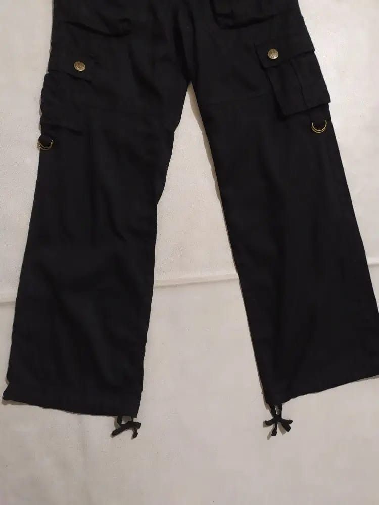 Other Unknown Black Cargo Japanese Multipocket Tactical Pants Size US 29 - 3 Thumbnail