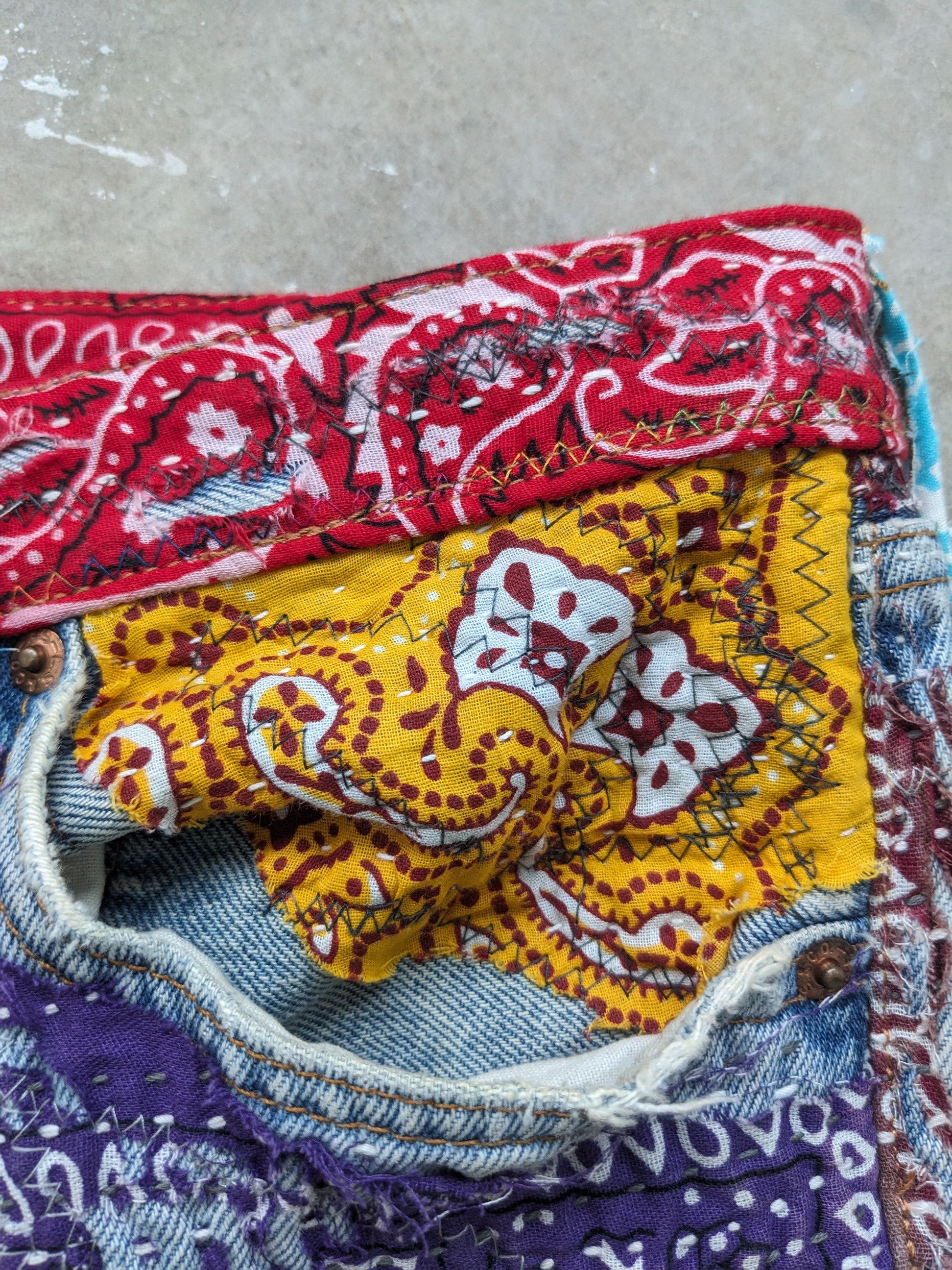 Japanese Brand × Levi's × Vintage OPEN ORDER 🔥 Inspired Proleta Re Art Uroboros Levis Denim Size US 30 / EU 46 - 9 Thumbnail