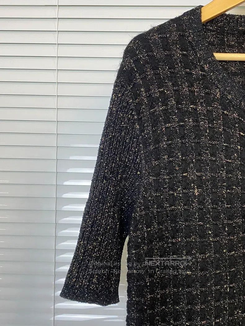 Chanel Chanel Black gold knitted dress Size XS / US 0-2 / IT 36-38 - 5 Thumbnail