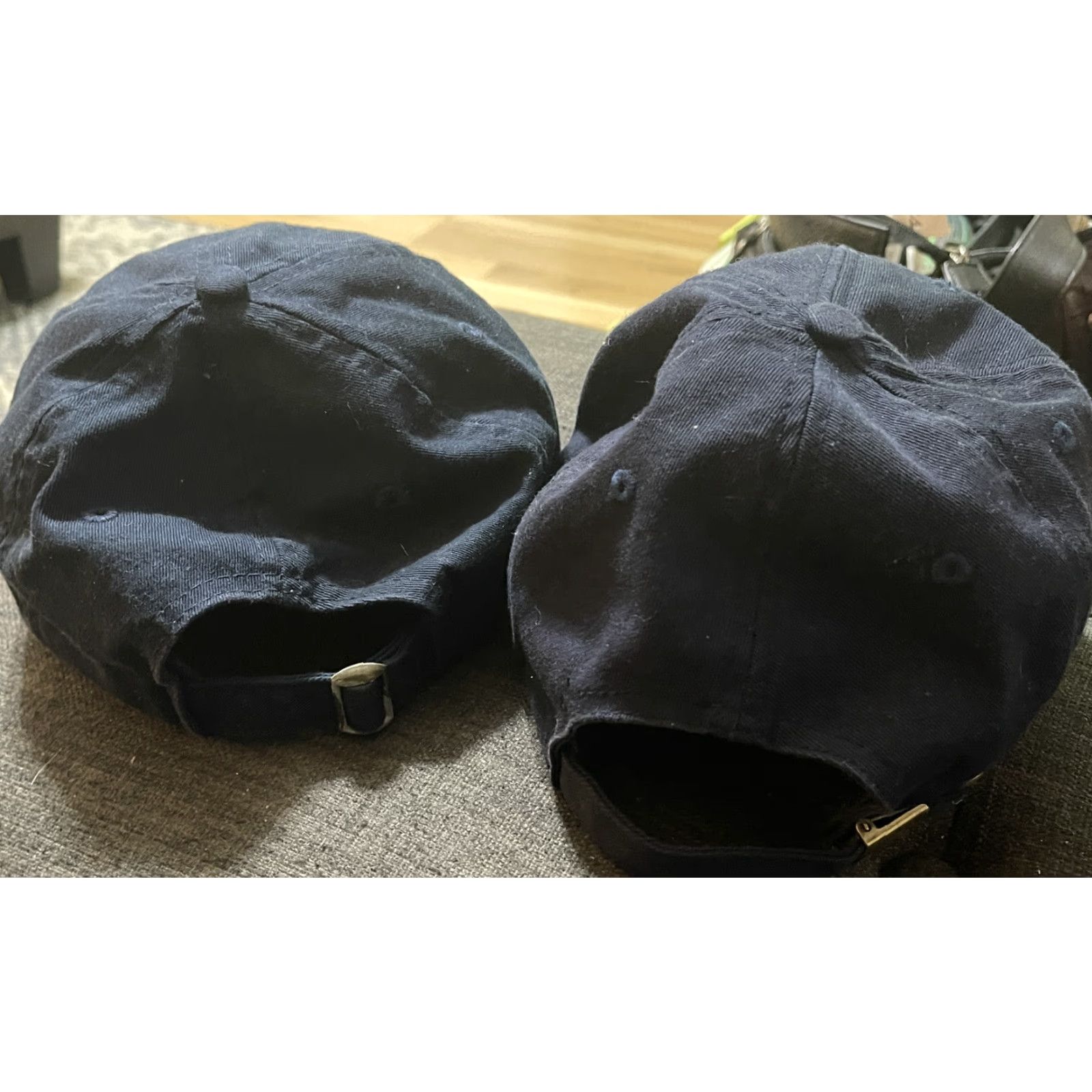 Disney VINTAGE Walt Disney World 71 Mickey Mouse Hat & Mickey Cap Navy Blue Adjustable Baseball Cap Men Adjustable Blue Disney Parks Authentic Cotton Mens Size ONE SIZE - 5 Thumbnail