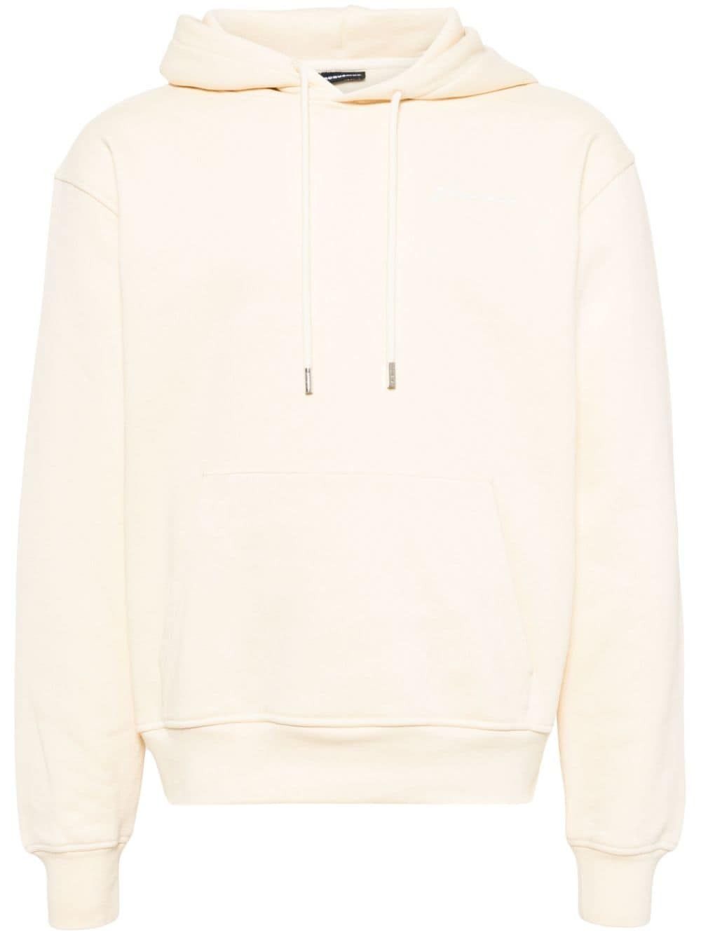 Jacquemus o1s22i1n1024 Unisex Hooded Sweatshirt in Beige Size US S / EU 44-46 / 1 - 1 Thumbnail