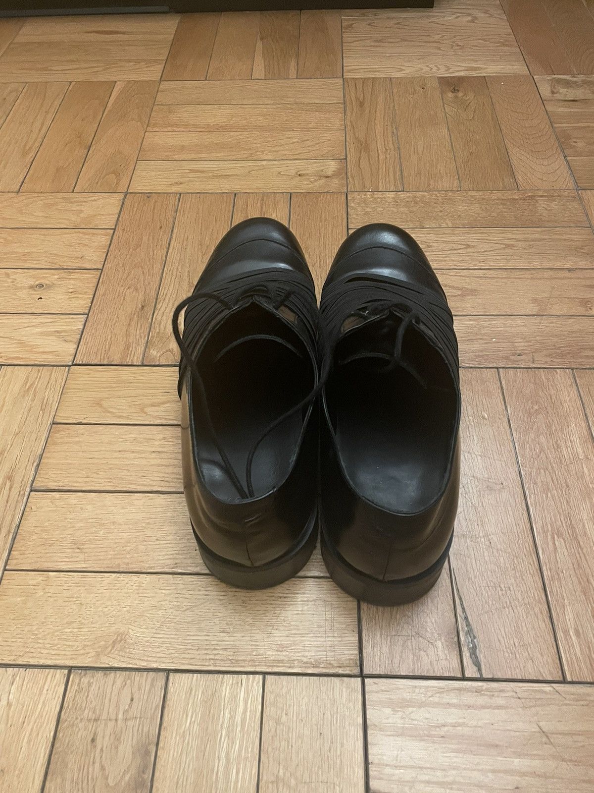 Stefan Cooke Black Elastic Biker Derby Size US 12 / EU 45 - 3 Thumbnail
