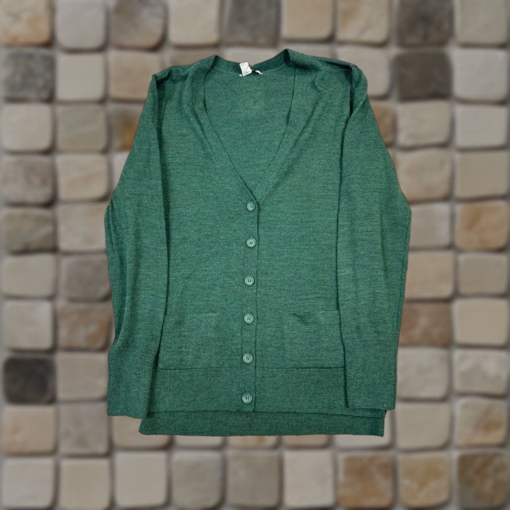 Vintage VINTAGE Halogen Women's Sweater Cardigan XS Petite Green Wool Knit Fall Autumn Women's Size XS / US 0-2 / IT 36-38 - 1 Thumbnail
