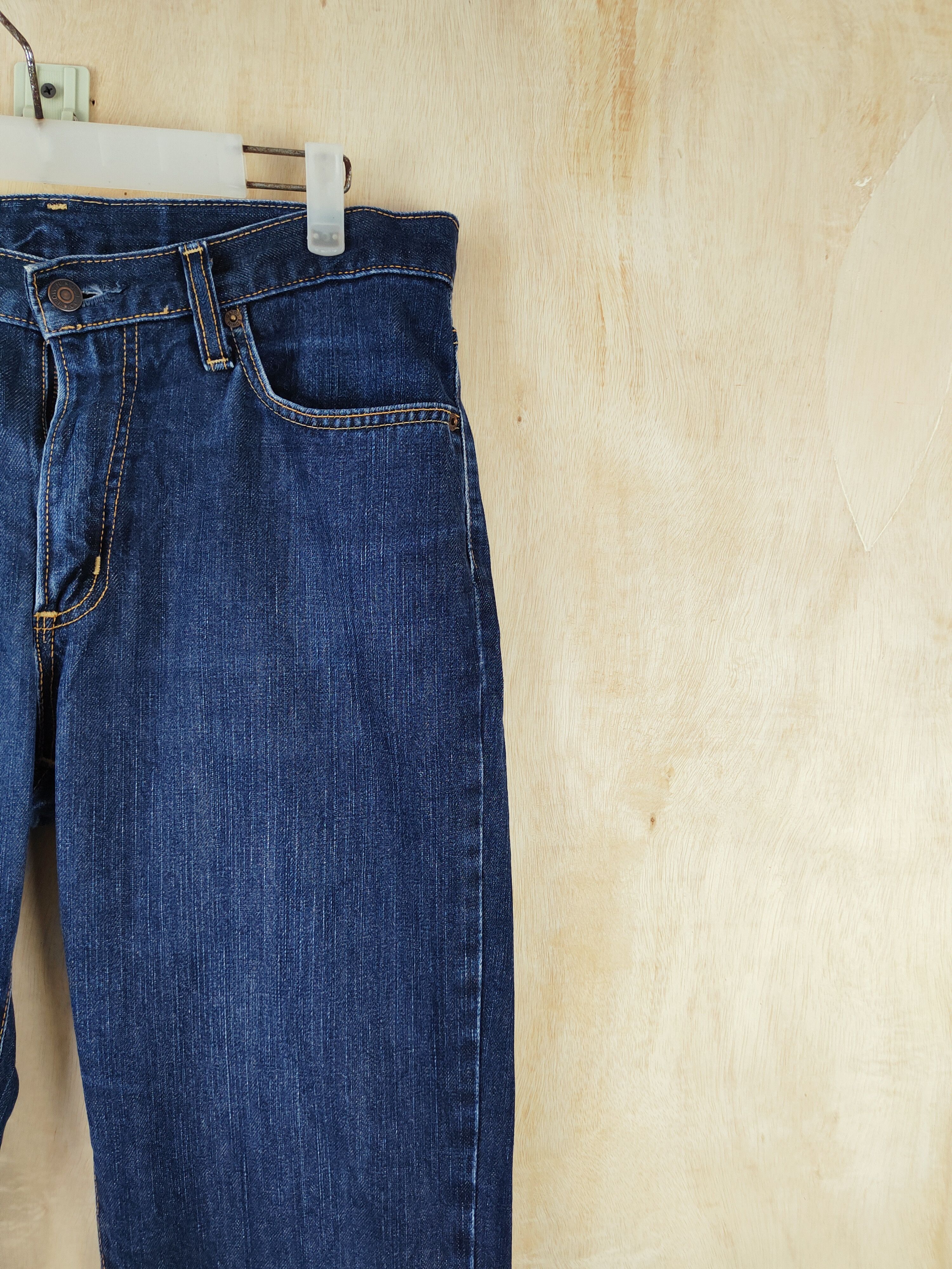 Edwin Edwin Dark Blue Distressed Ripped Jeans #S2661 Size US 33 - 5 Thumbnail