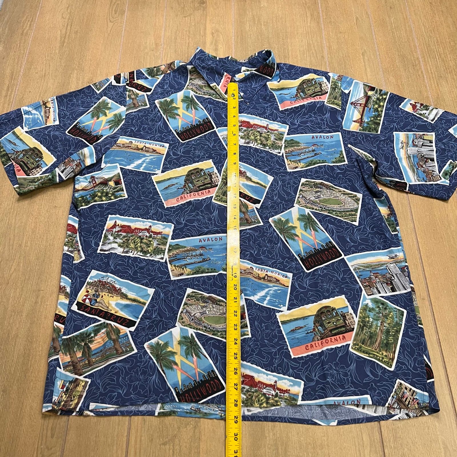Reyn Spooner Reyn Spooner Hawaiian Shirt XXL California Postcard Aloha Size US XXL / EU 58 / 5 - 4 Thumbnail