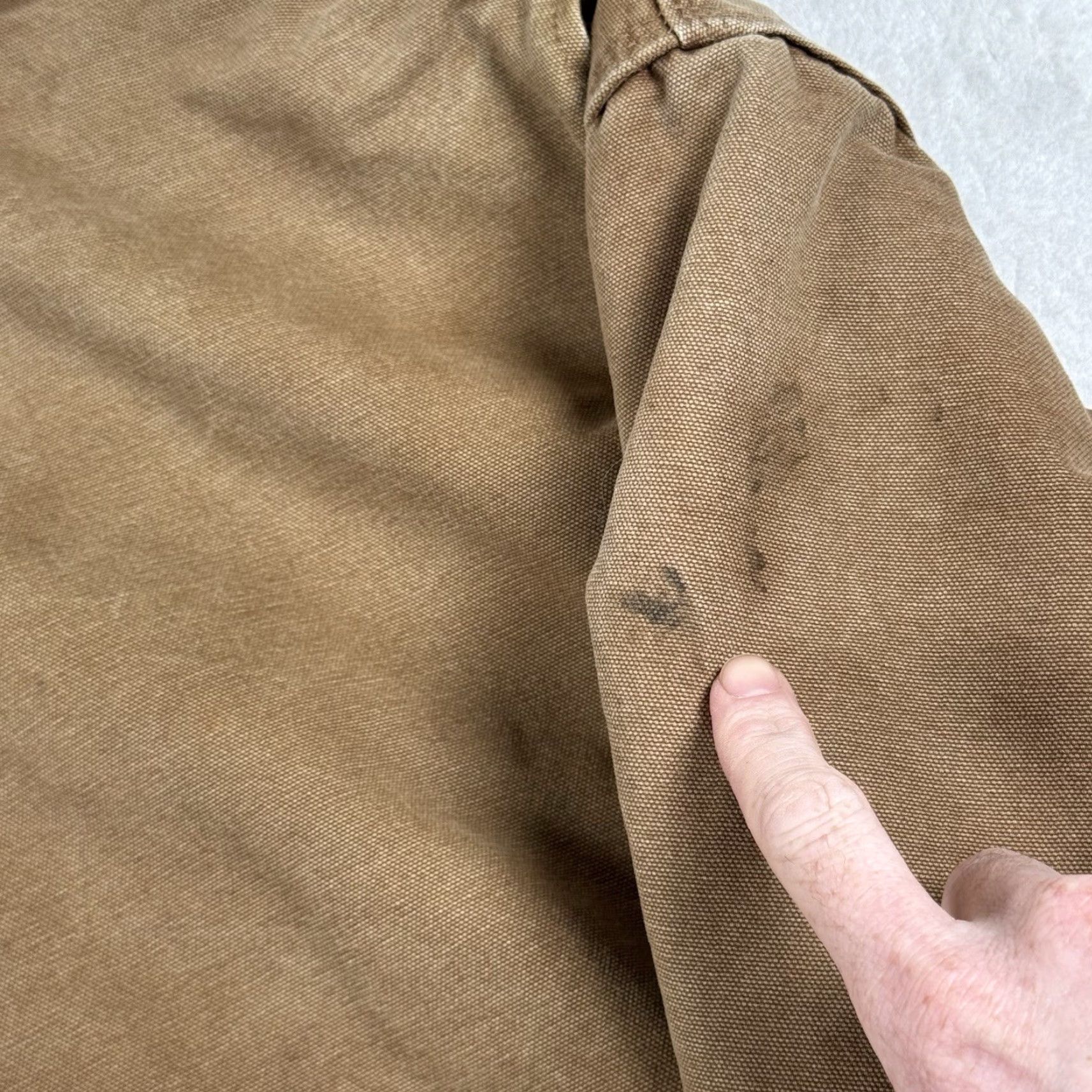 Carhartt Carhartt J97 CML Detroit Vintage Brown Canvas Jacket 2XL Bomber Jacket Men Winter Fall Spring Lined Polyester Logo Shirt? Size US XXL / EU 58 / 5 - 6 Thumbnail