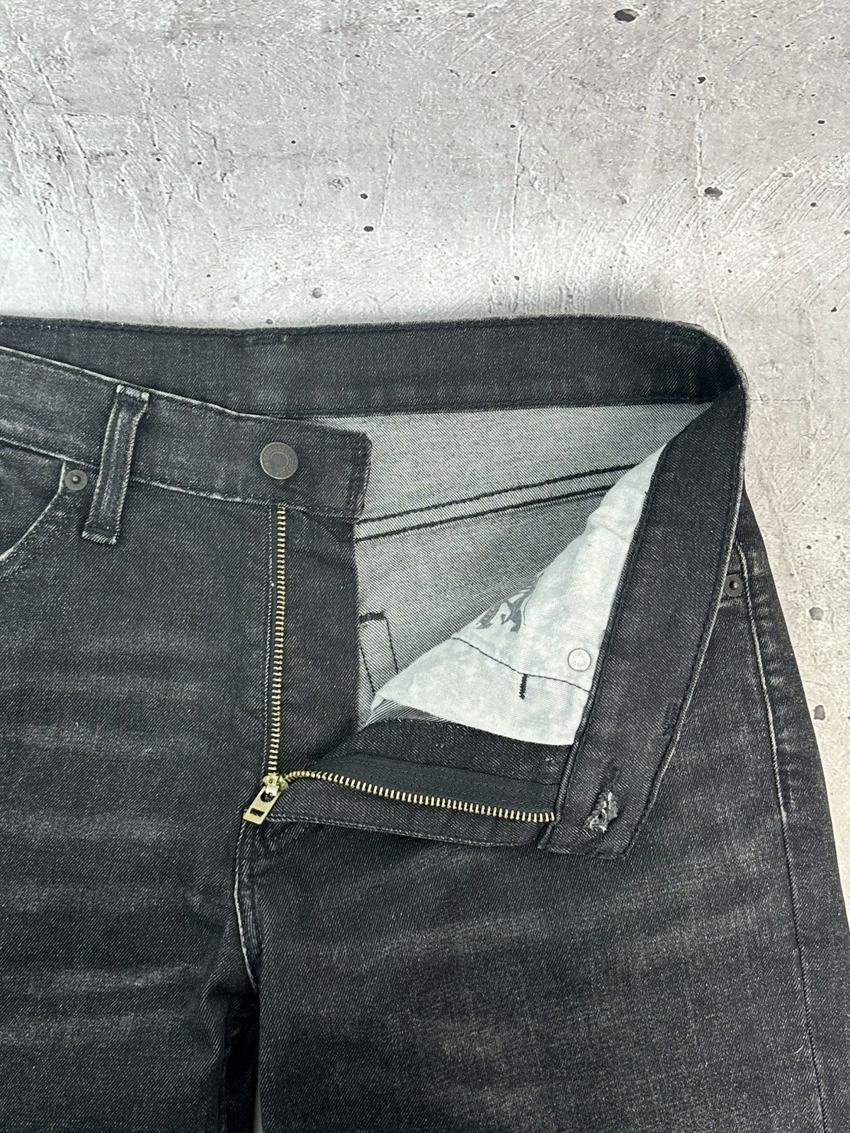 Levi's Levi’s 511 Grey Washed Cotton Straight Men’s Jeans Size US 32 / EU 48 - 7 Thumbnail