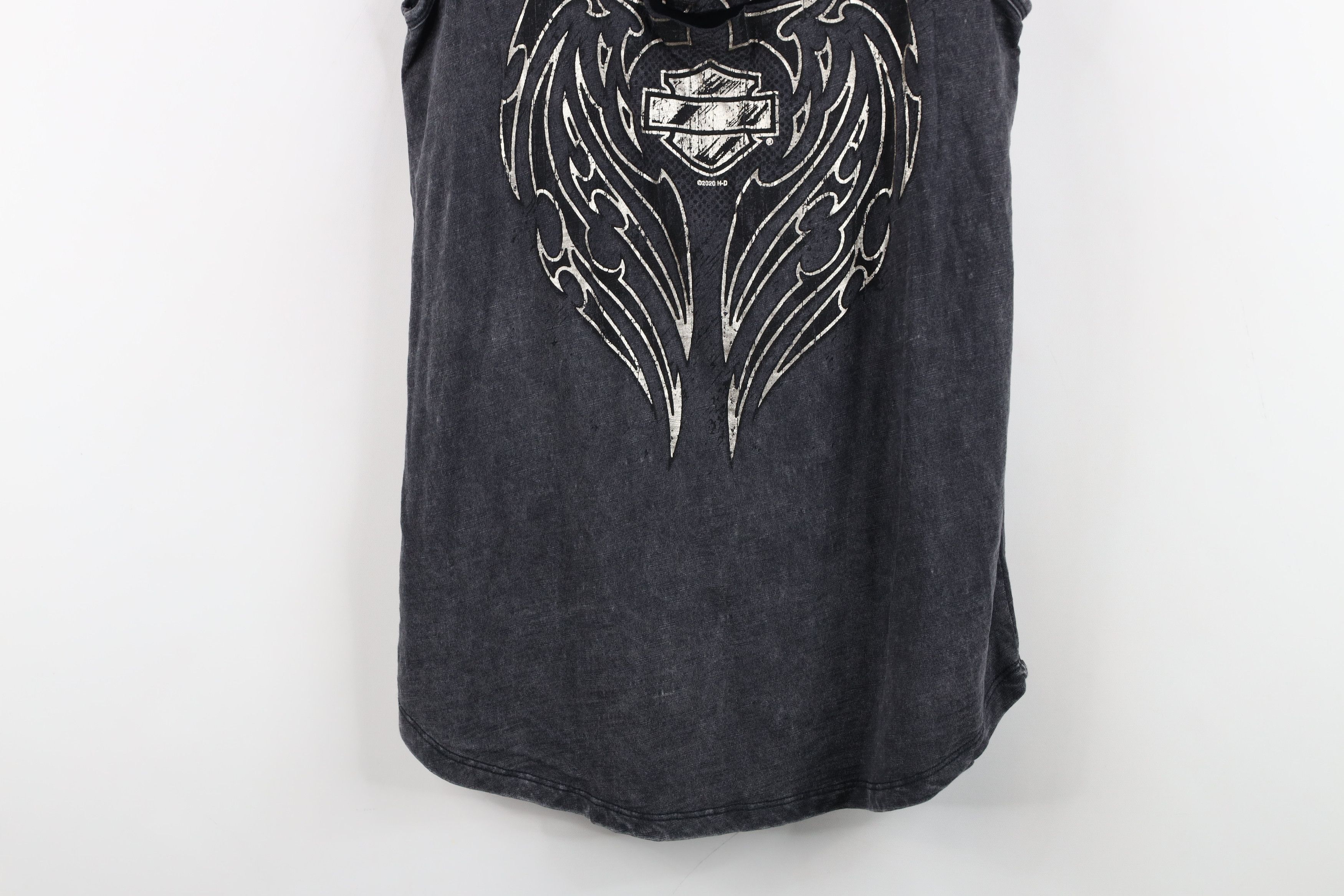 Harley Davidson Harley Davidson Wash UFC MMA Tribal Wings Sleeveless T-Shirt Size S / US 4 / IT 40 - 3 Thumbnail