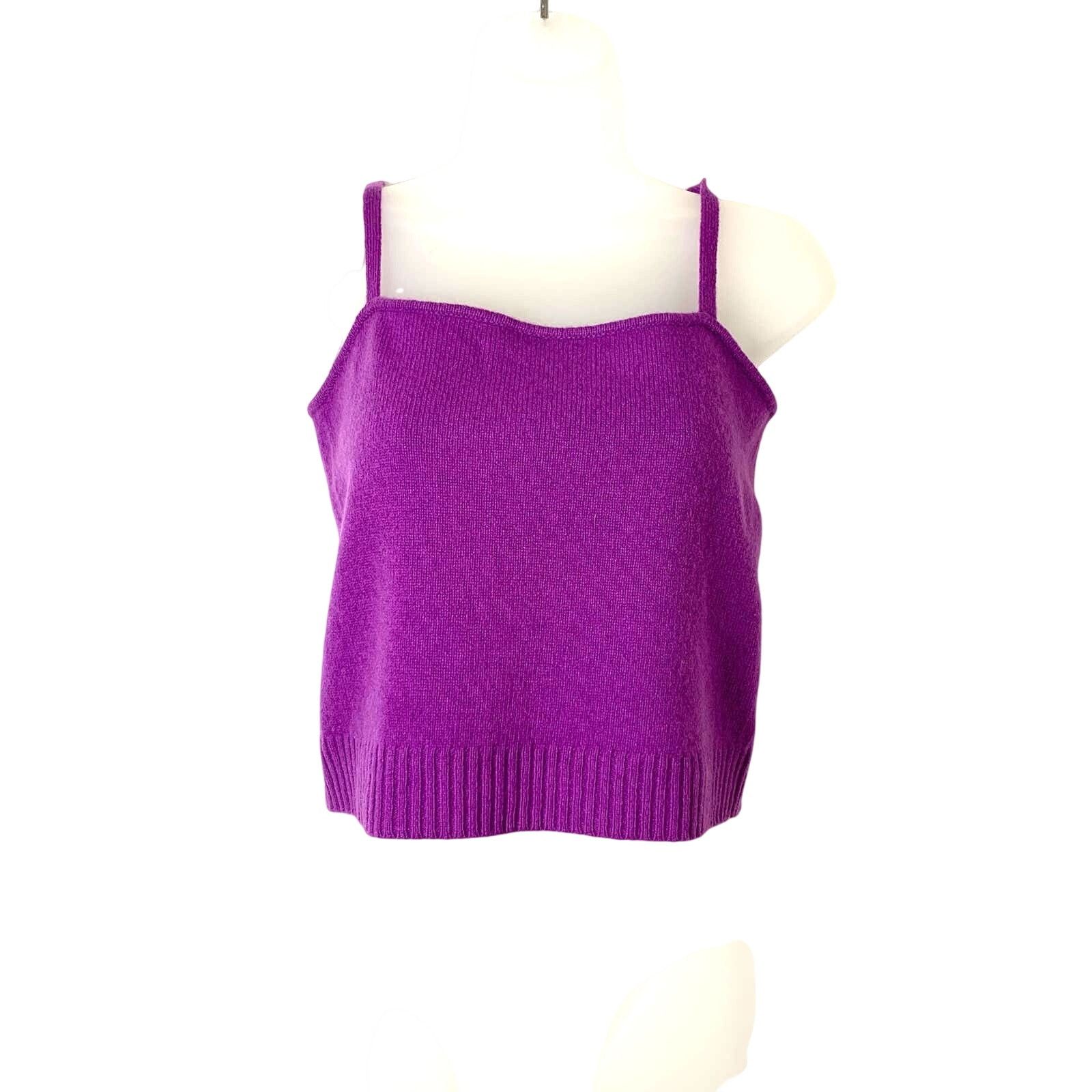 Ralph Lauren Ralph Lauren Wool Camisole Purple Y2K 90's Size L / US 10 / IT 46 - 1 Thumbnail