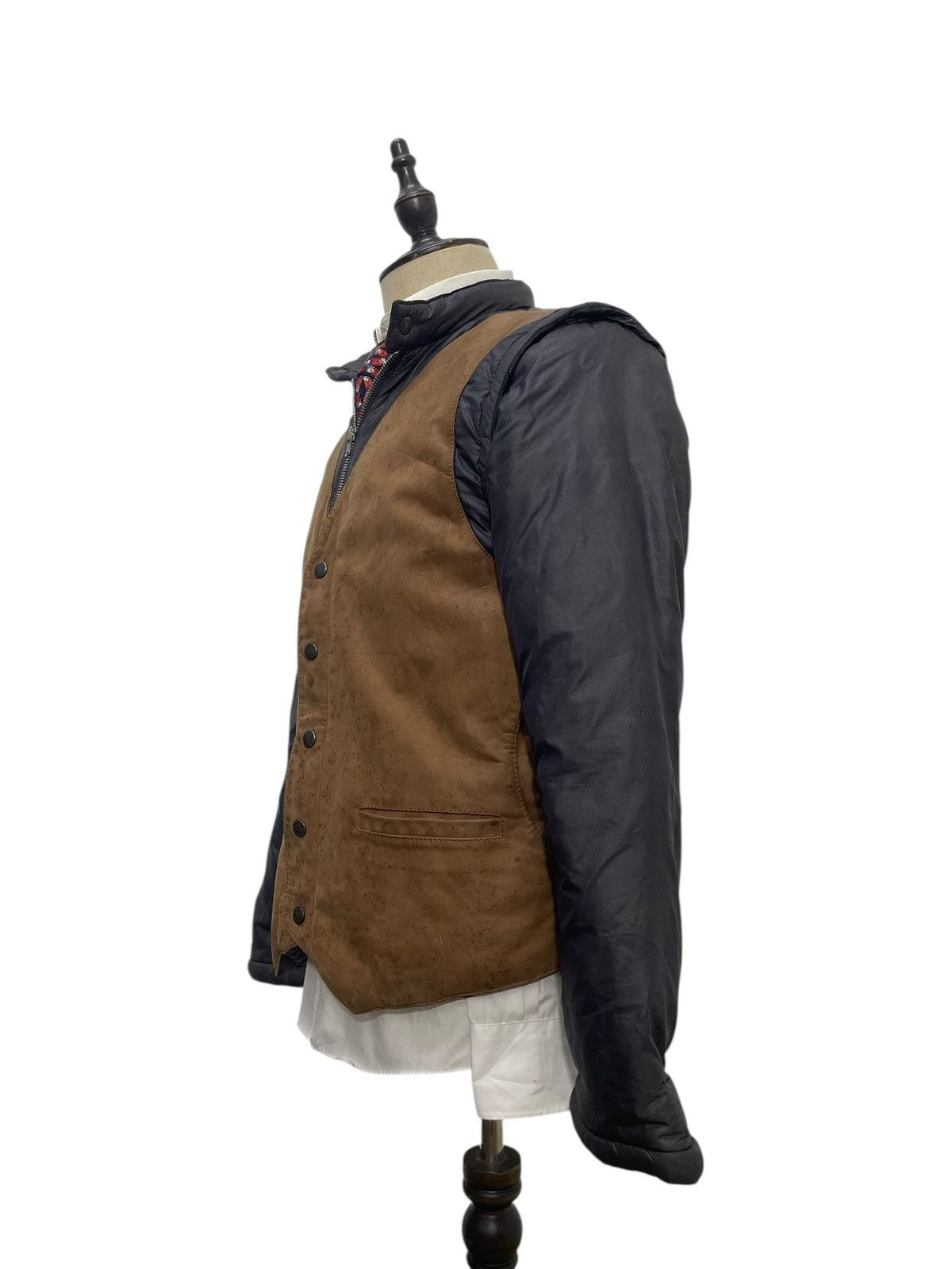 Maison Margiela AW03/04 Martin Margiela Padded Nylon Leather Jacket 7🟩0 Size US M / EU 48-50 / 2 - 2 Thumbnail