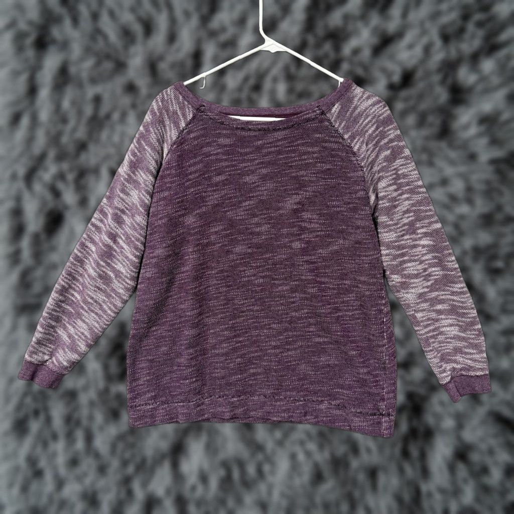 Champion Champion Sweater Womens L Purple Raglan Sleeve Knit Marled Lightweight Casual Athleticwear Size L / US 10 / IT 46 - 1 Thumbnail