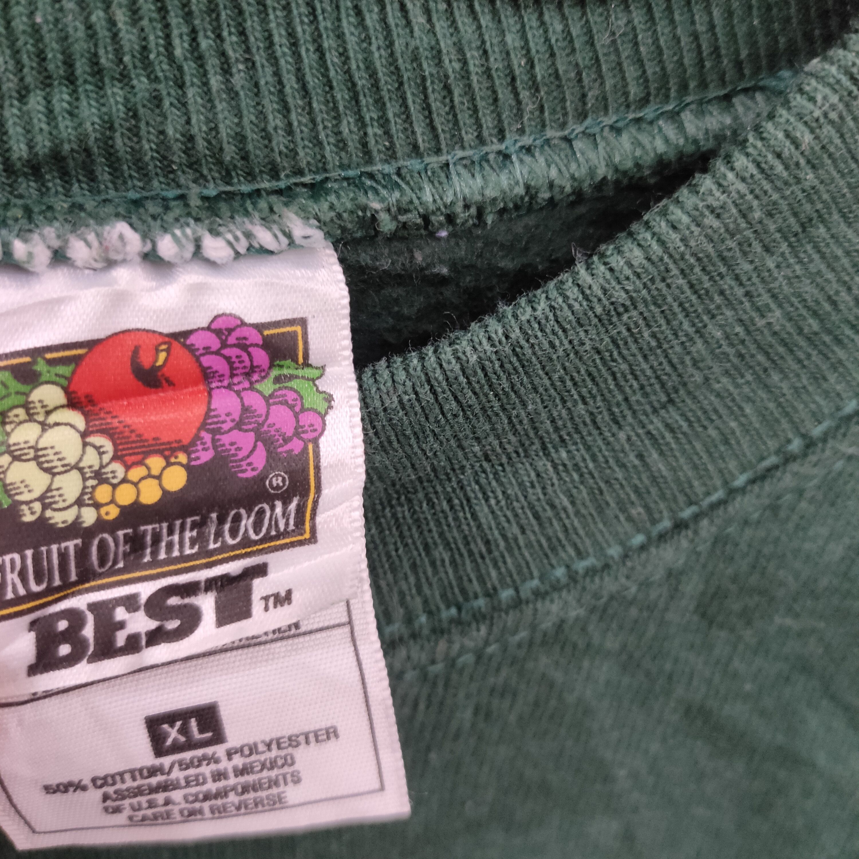 Fruit Of The Loom × NFL × Vintage 90s Green Bay Packers Sweatshirt Vintage NFL Embroidery Size US XL / EU 56 / 4 - 9 Thumbnail