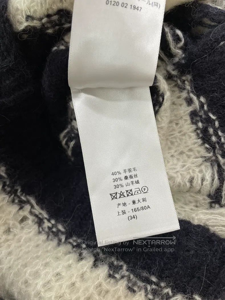 Dior Dior Black and white striped hollow knitted sweater Size XXS / US 00 / IT 34 - 5 Thumbnail