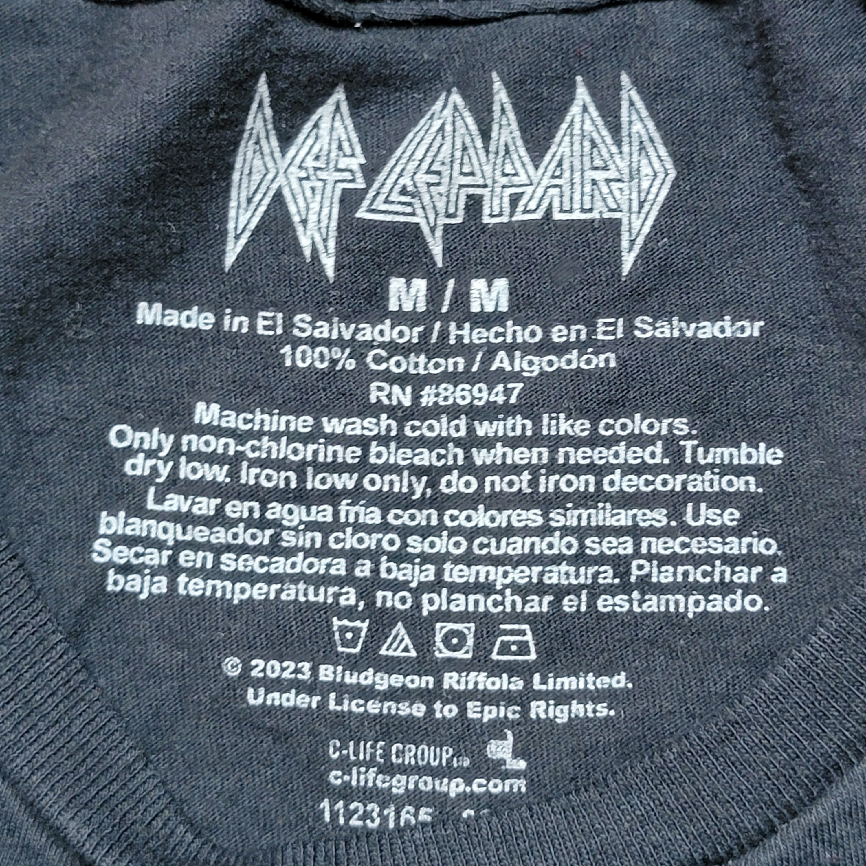 Other Def Leppard SS Black Unisex Tee "Animal" - Size Medium Size US M / EU 48-50 / 2 - 4 Thumbnail