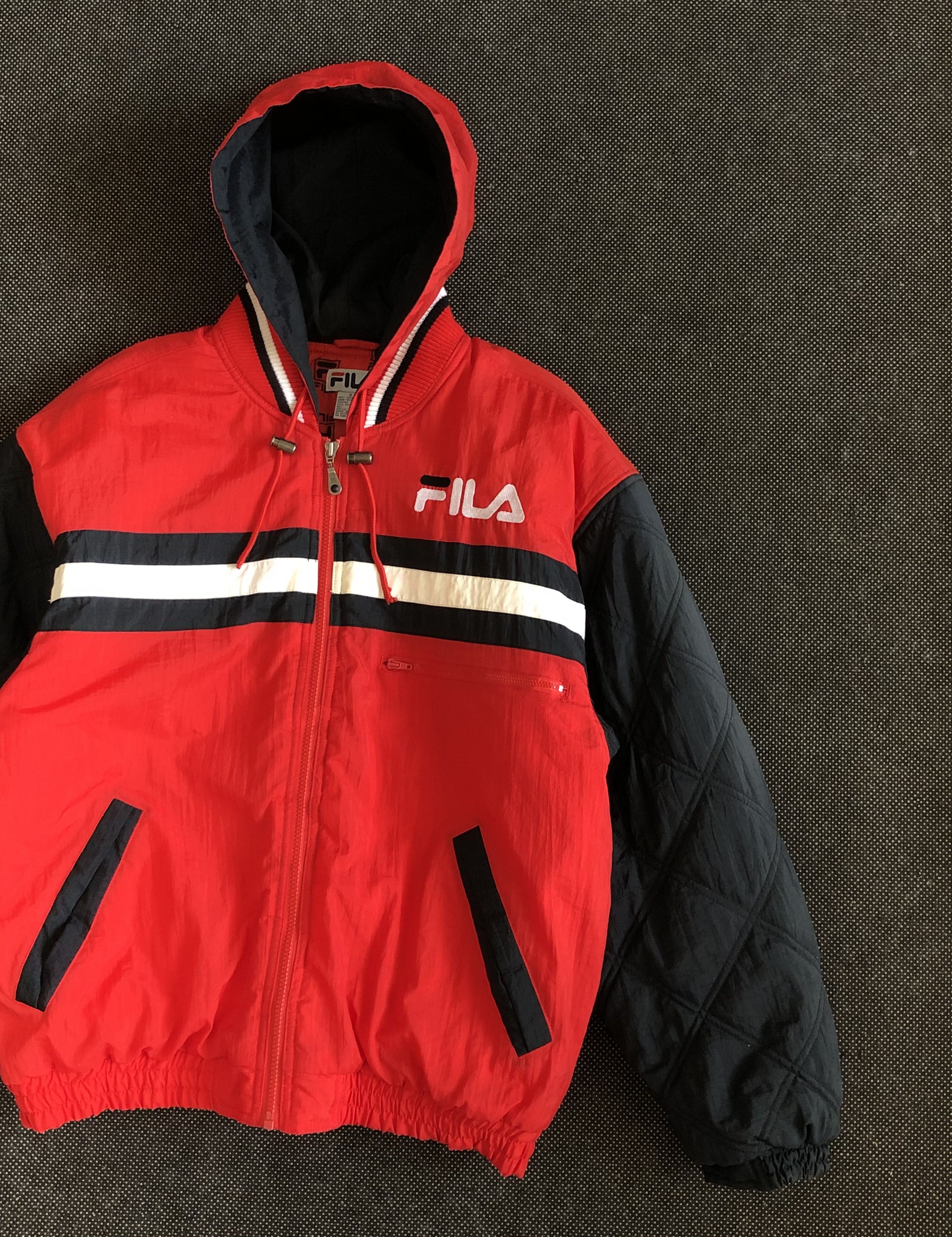 Fila × Vintage RARE🔥VINTAGE 90’S FILA PUFFER FILLED HOODED JACKET Size US M / EU 48-50 / 2 - 3 Thumbnail