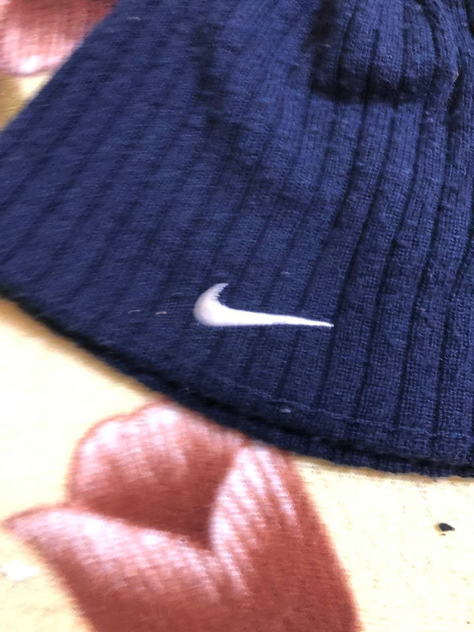 Nike Nike Beanie Navy Ribbed Knit Embroidered logo Size ONE SIZE - 4 Thumbnail