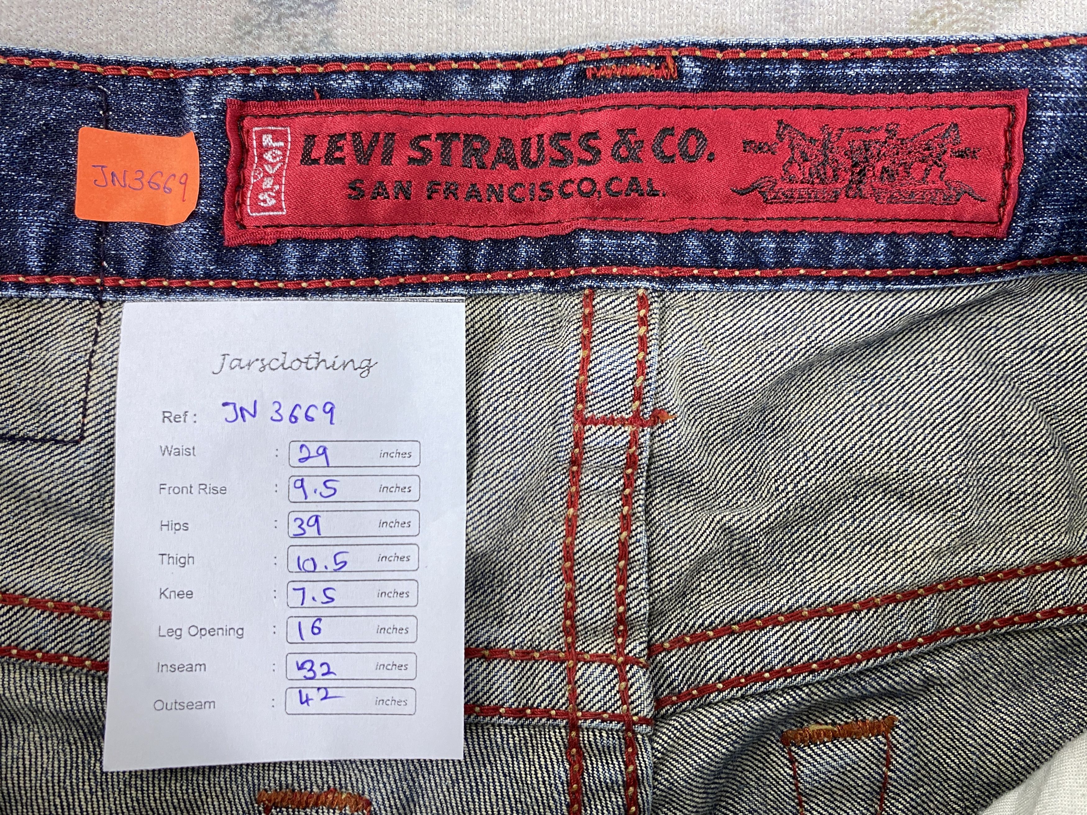 Levi's Distressed Blue Vintage Levi's 507 Flare 29x32 Denim- JN3669 Size US 29 - 8 Thumbnail