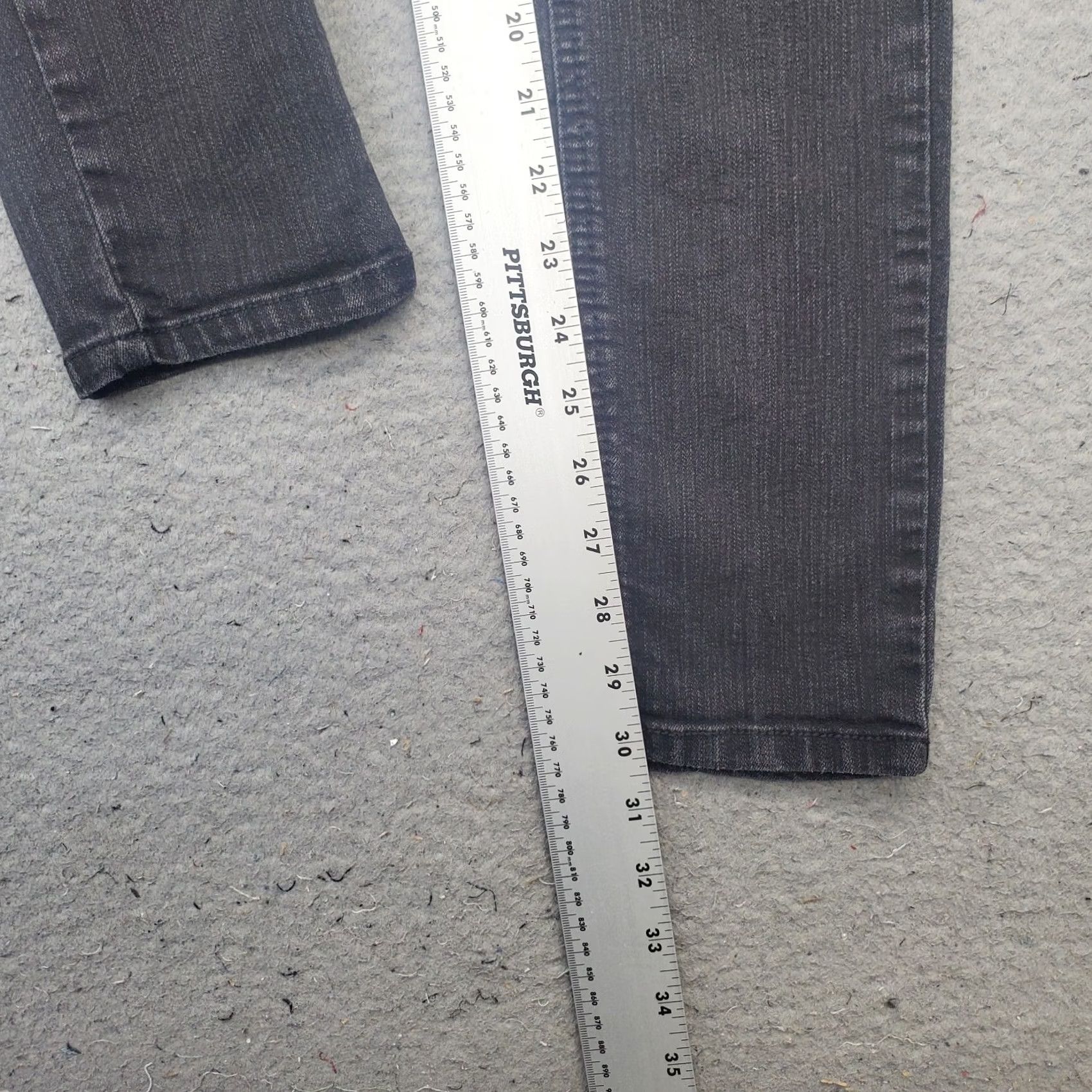Vintage Wit & Wisdom Skinny Jeans Womens 8 Black Denim Slim Streetwear 5-Pocket Size 30" / US 8 / IT 44 - 4 Thumbnail