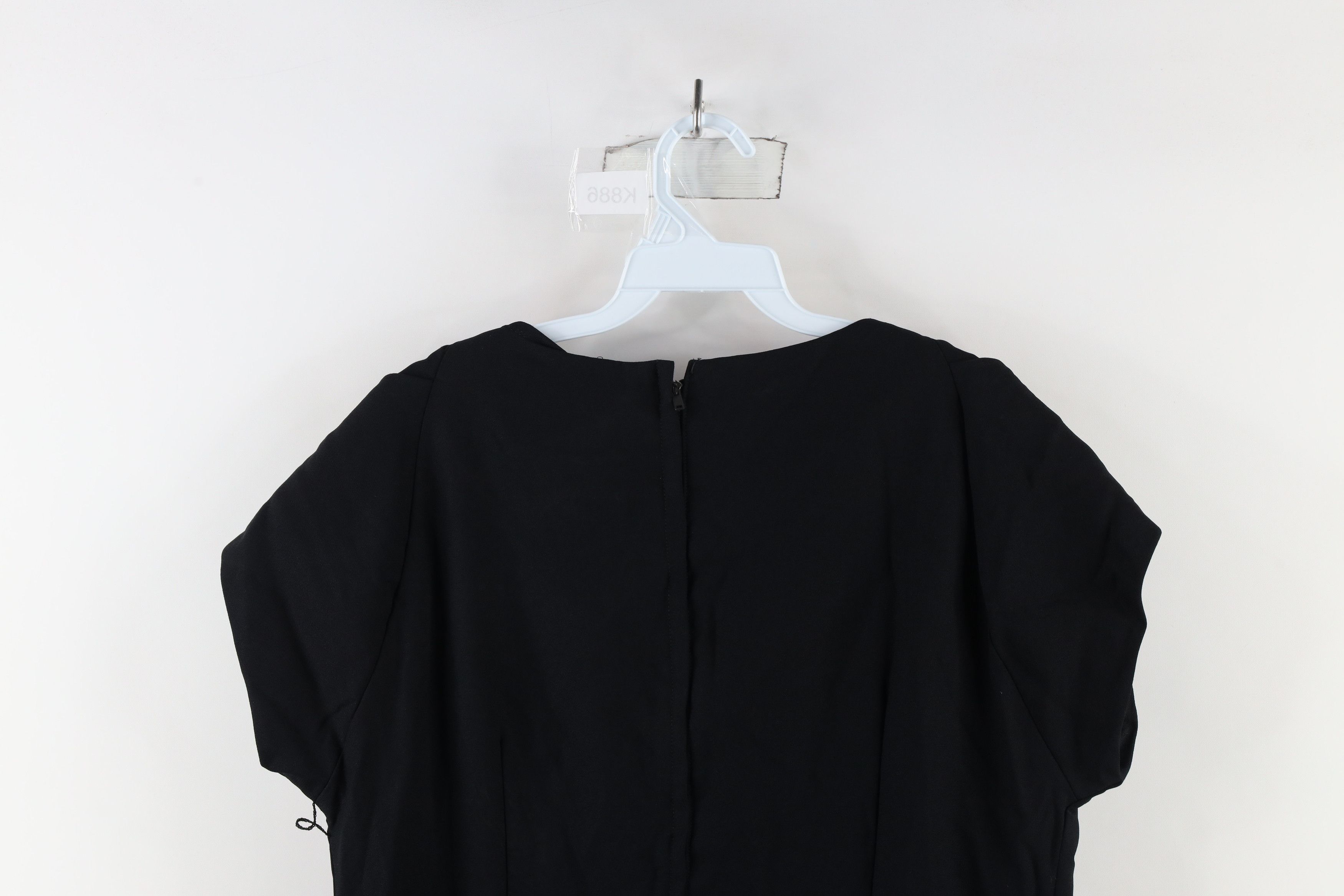 Vintage Vintage 50s Rockabilly Cocktail Sleeveless Dress Black USA Size XXL / US 16-18 / IT 52-54 - 11 Thumbnail