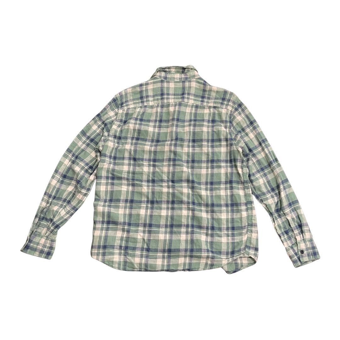 American Eagle Outfitters Standard Fit Super Soft Green Plaid Flannel Shirt Size Large Size US L / EU 52-54 / 3 - 2 Thumbnail