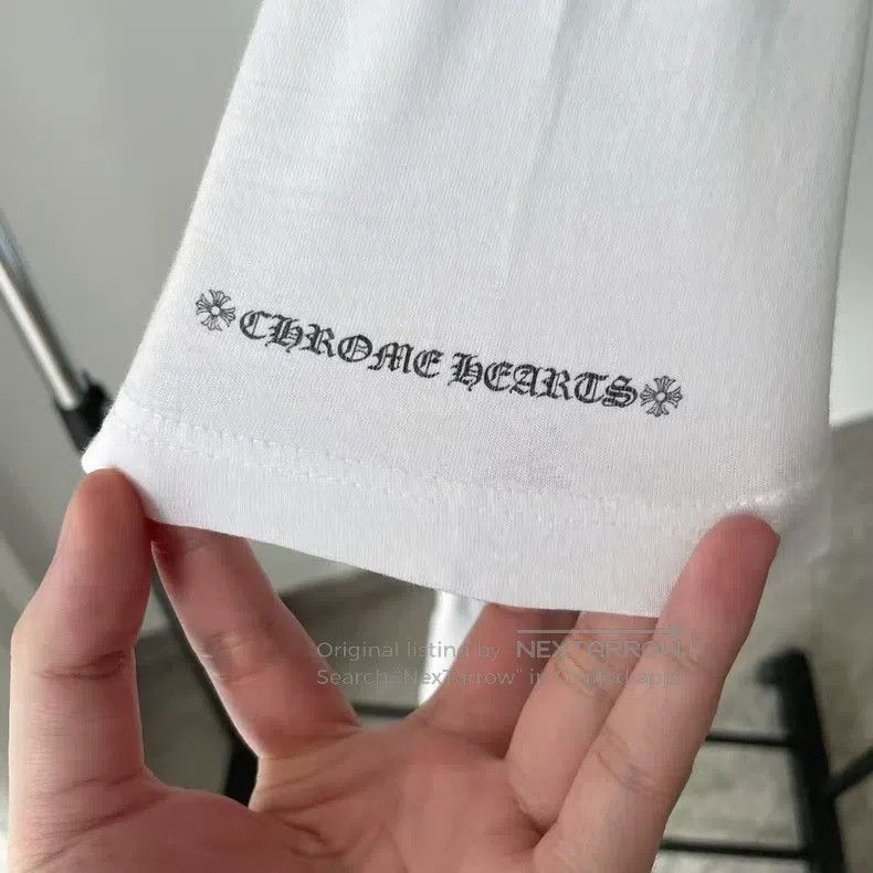 Chrome Hearts CHROME HEARTS Size L White sketch scroll phantom cross long Size L / US 10 / IT 46 - 5 Thumbnail