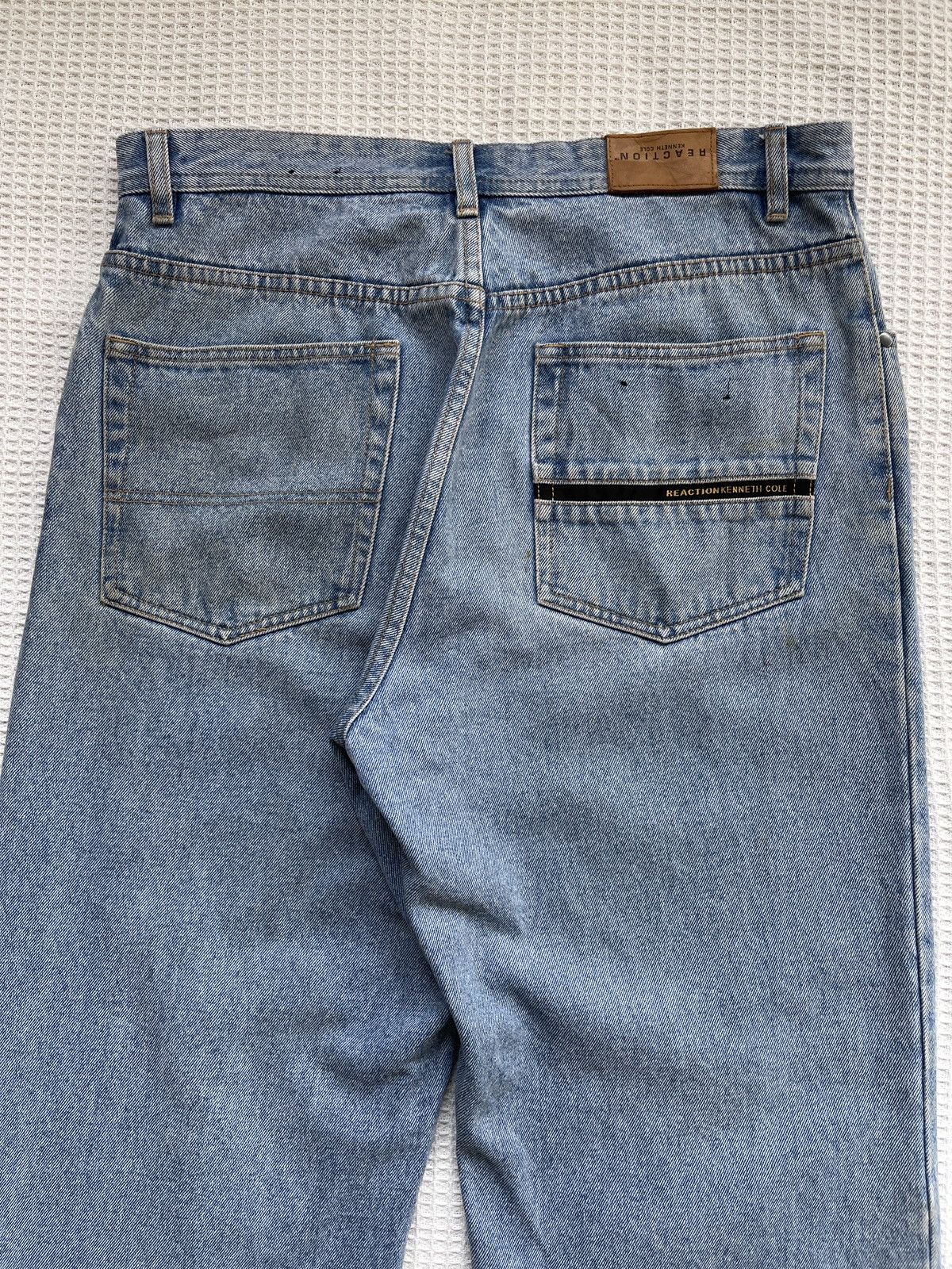JNCO × Kenneth Cole × Southpole Last Drop🔥🔥Vtg Reaction Kenneth Cole Light Blue Baggy Jeans Size US 34 / EU 50 - 3 Thumbnail