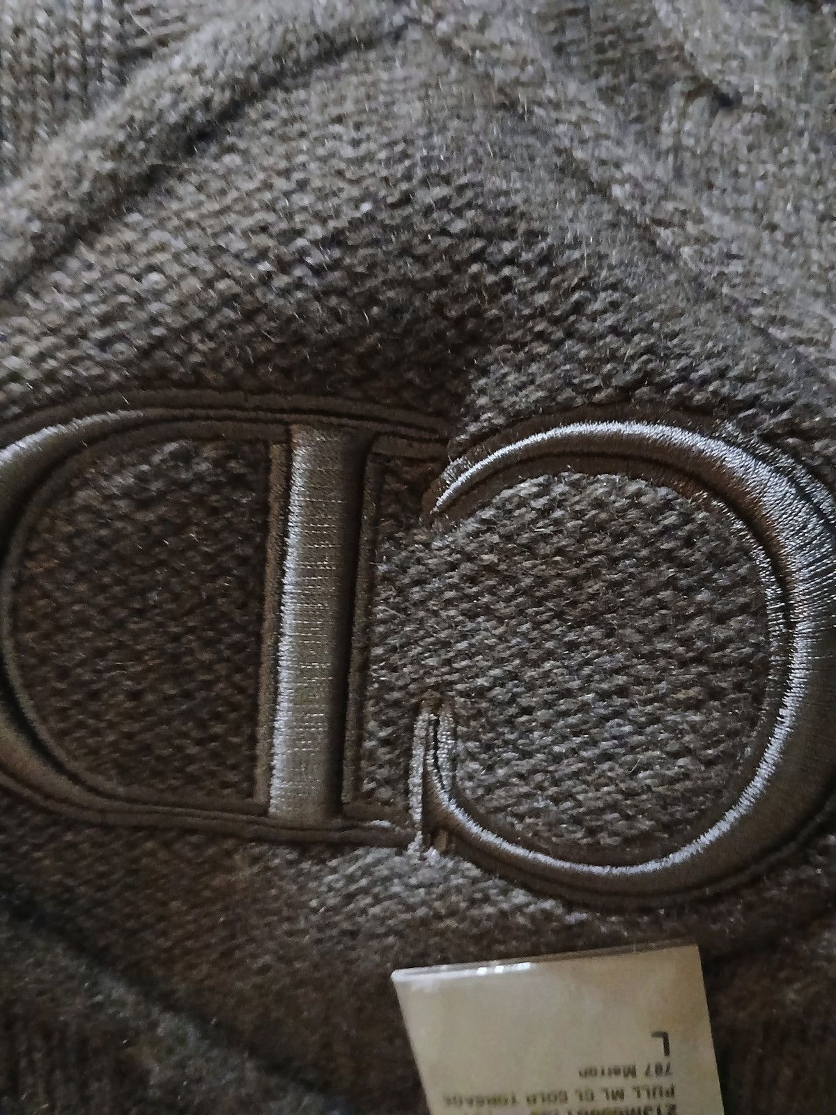 Dior Dior men's cashmere cable knit sweater heathered beige Size US L / EU 52-54 / 3 - 5 Thumbnail