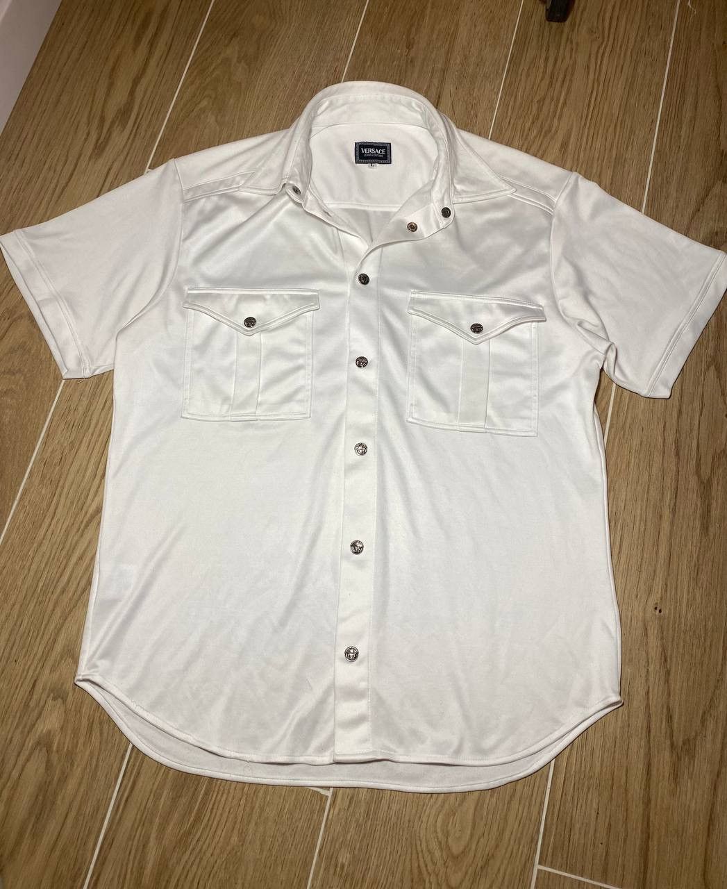 Versace Versace Jeans Couture White Shirt Size US L / EU 52-54 / 3 - 1 Thumbnail
