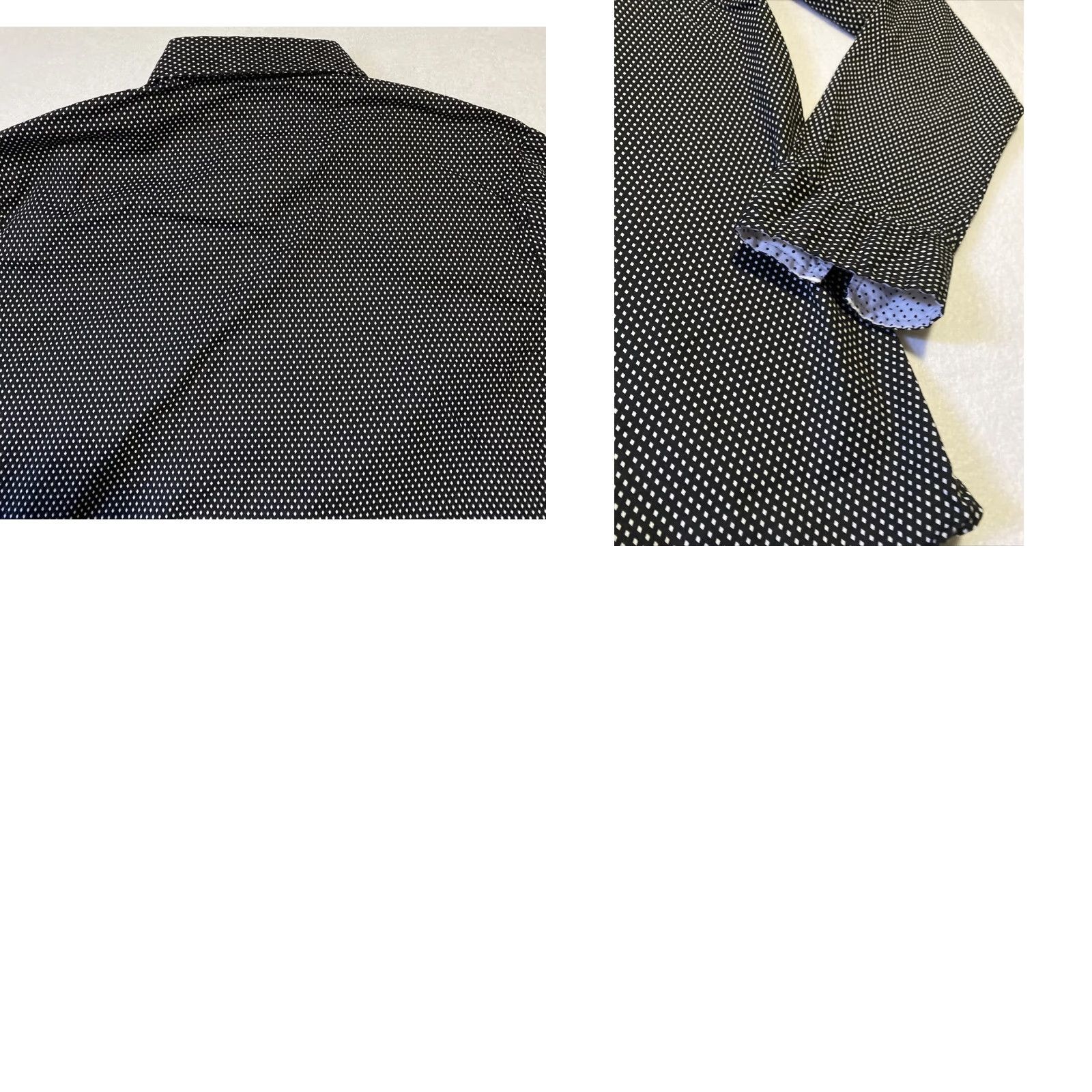 Vintage Ymn Button Down Shirt Mens M Black Polka Dot Long Sleeve Casual Party/Cocktail Vintage Regular Jacket Style Button-Down Collared 24-37 Size 40R - 8 Thumbnail