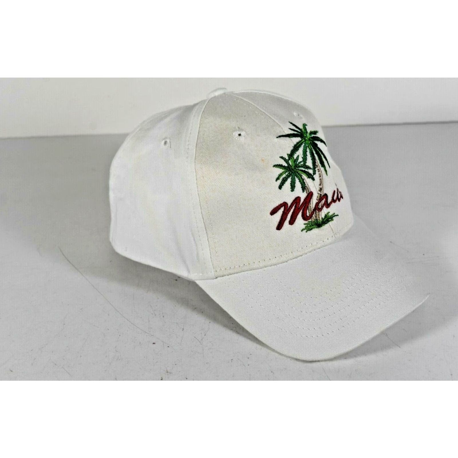 Vintage Maui Maui Surf White Snapback Men Palm Tree Embroider Logo Baseball Cap Hat Cotton Cap Size ONE SIZE - 3 Thumbnail