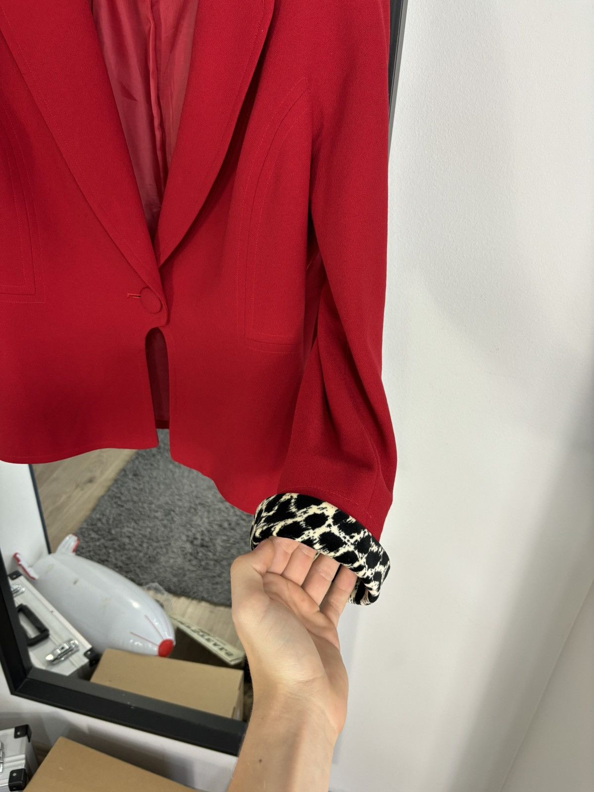 Dior 1990s Vintage Luxury Designer Christian Dior Blazer Jacket Size M / US 6-8 / IT 42-44 - 3 Thumbnail