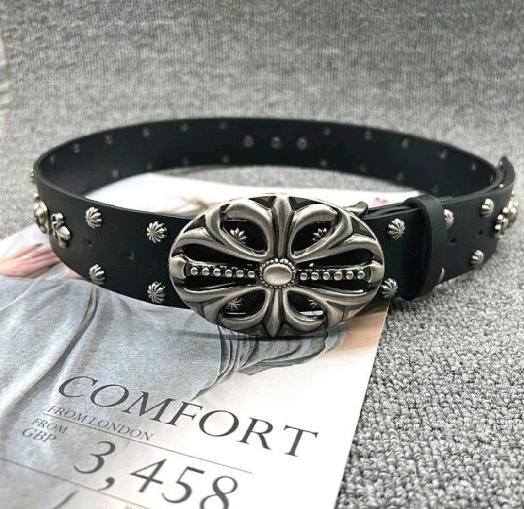 Japanese Brand 💥Hype Streetwear rock style Black colour belt Size ONE SIZE - 3 Thumbnail