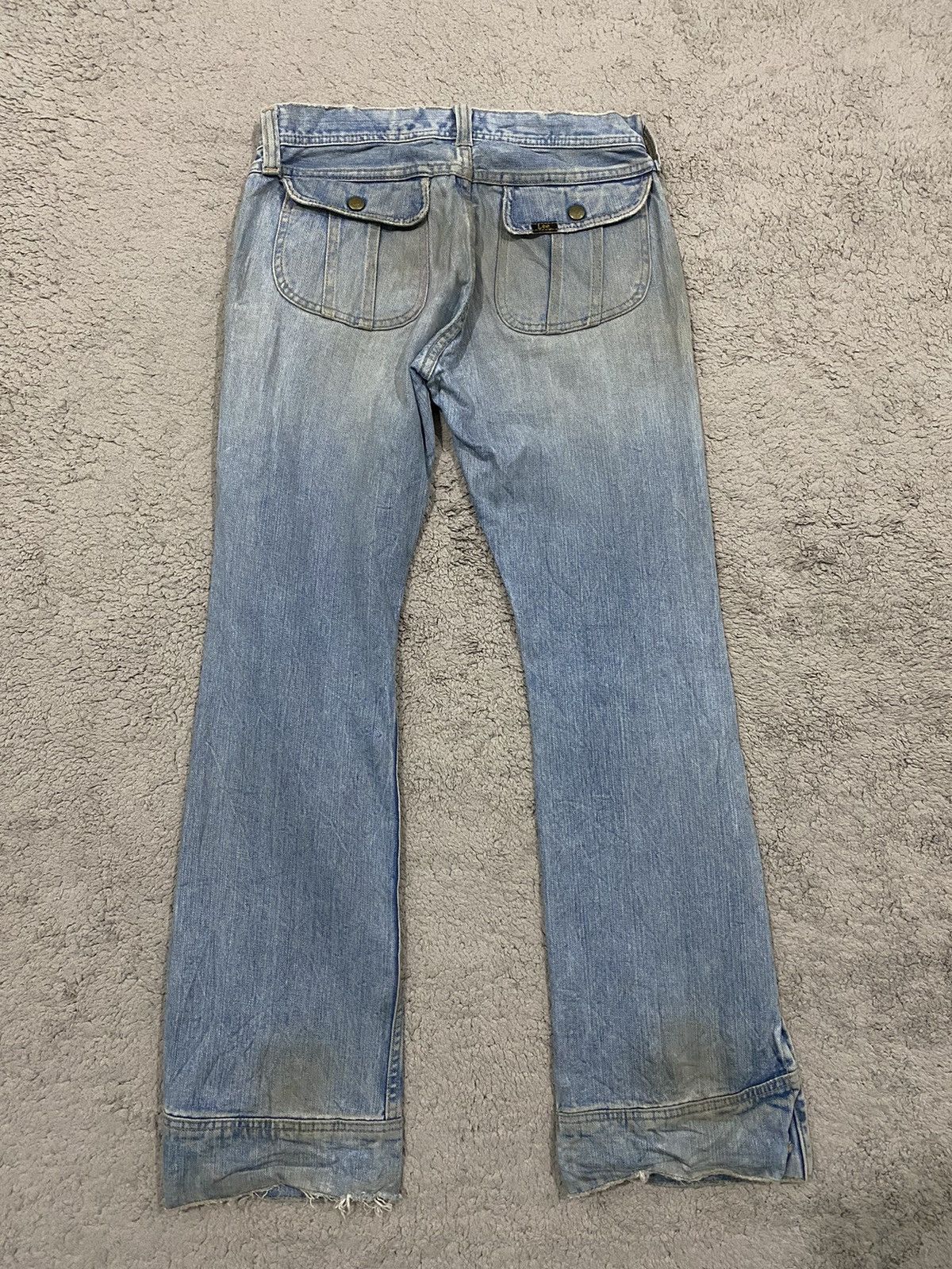 Lee Lee Riders Flare Button Vintage Size US 29 - 9 Thumbnail